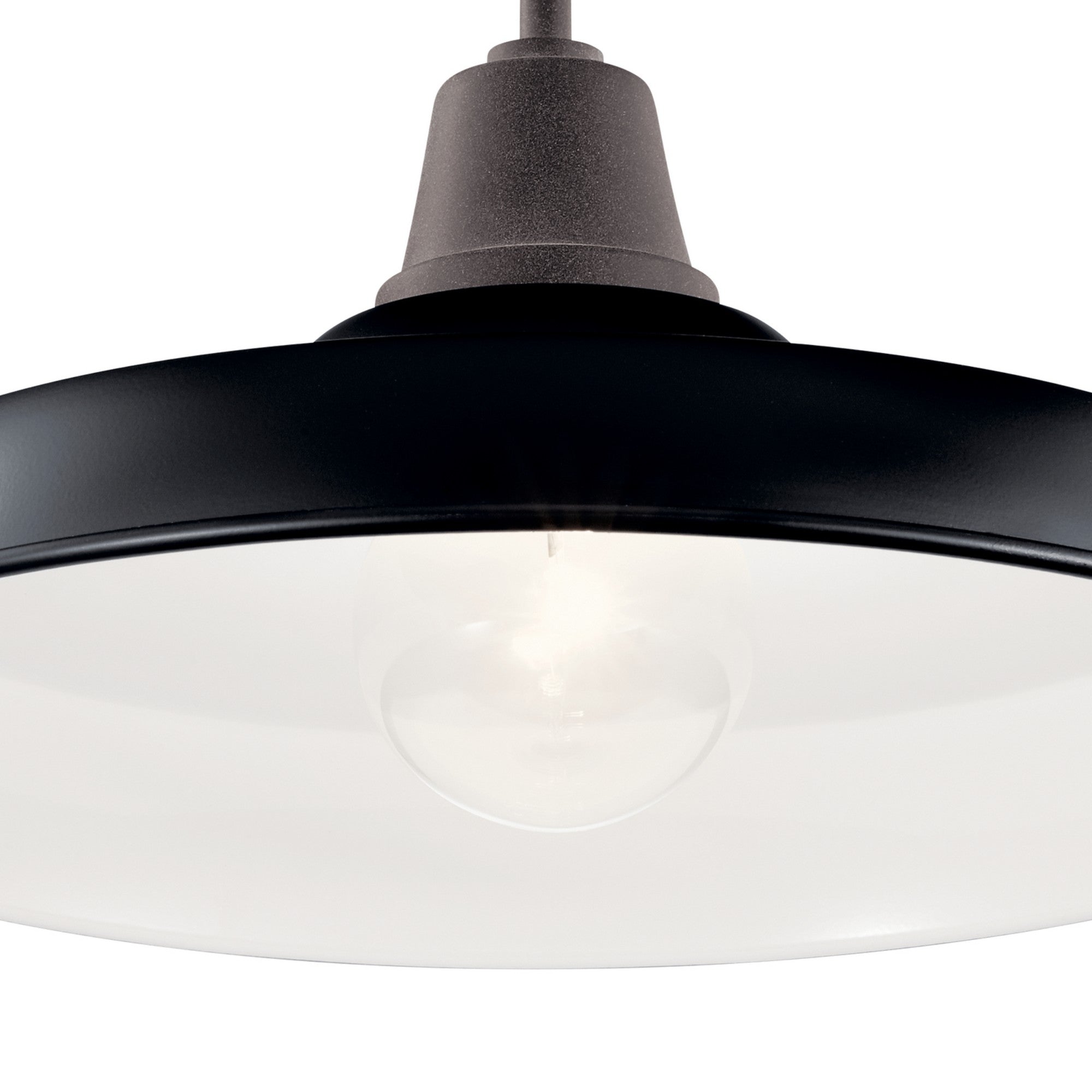 Pier 17" Outdoor Convertible Pendant, Black Finish - Bees Lighting