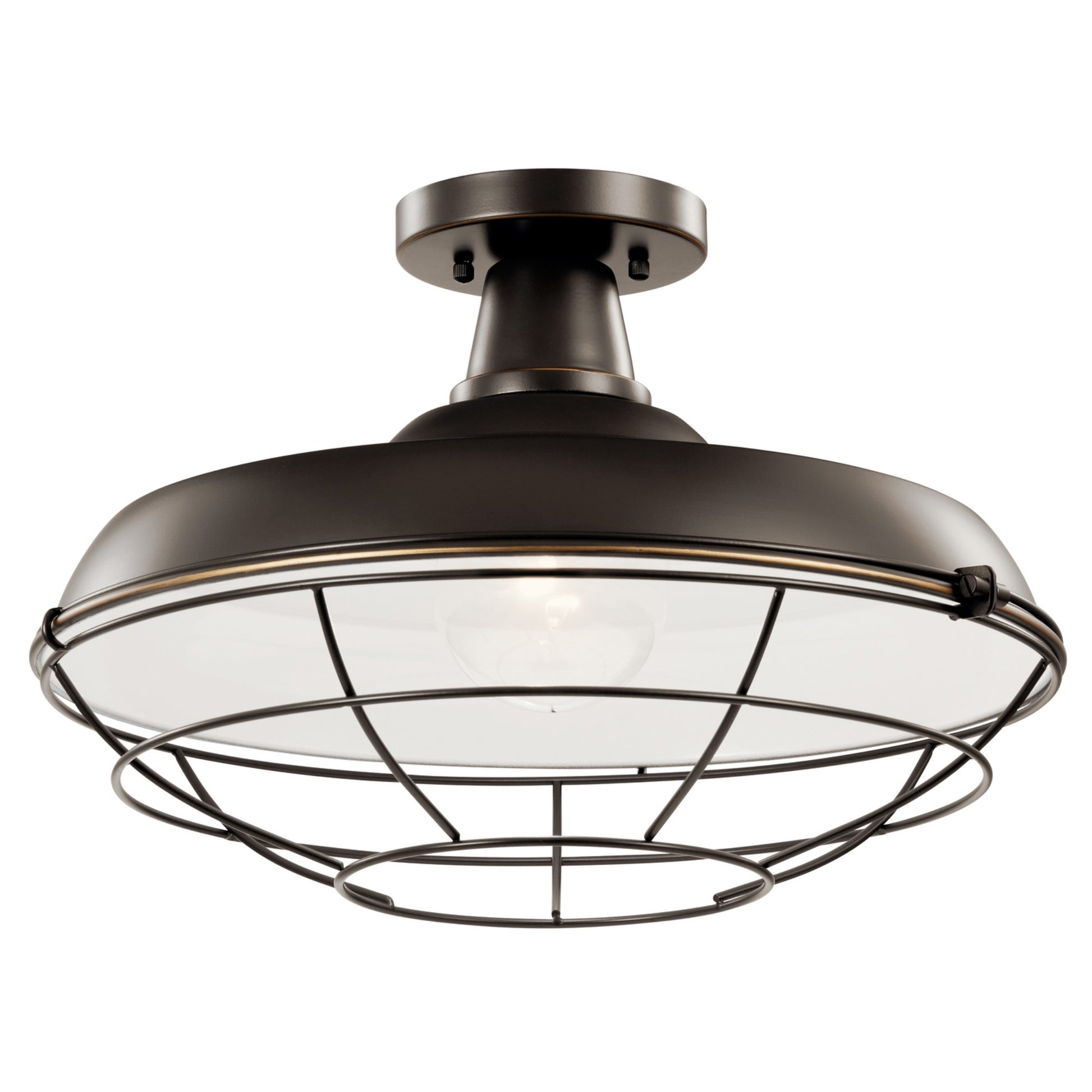 Pier 17" Outdoor Convertible Pendant, Olde Bronze Finish - Bees Lighting