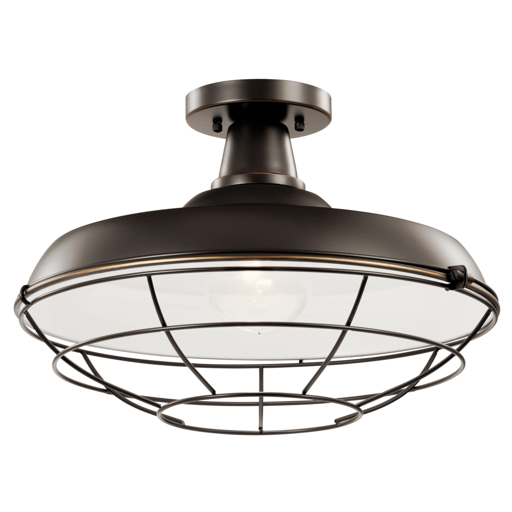 Pier 17" Outdoor Convertible Pendant, Olde Bronze Finish - Bees Lighting