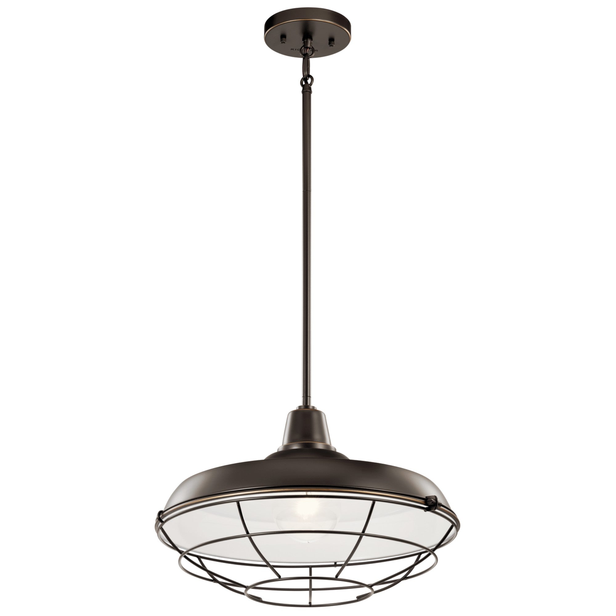Pier 17" Outdoor Convertible Pendant, Olde Bronze Finish - Bees Lighting