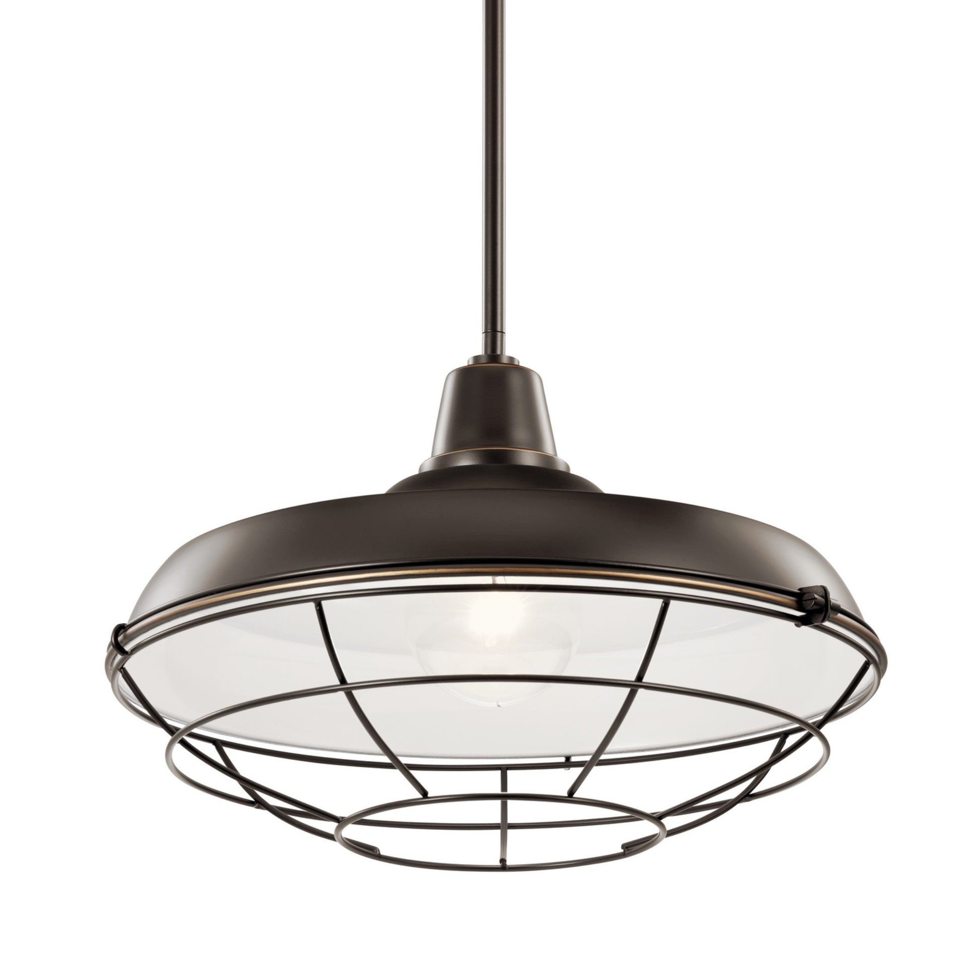 Pier 17" Outdoor Convertible Pendant, Olde Bronze Finish - Bees Lighting