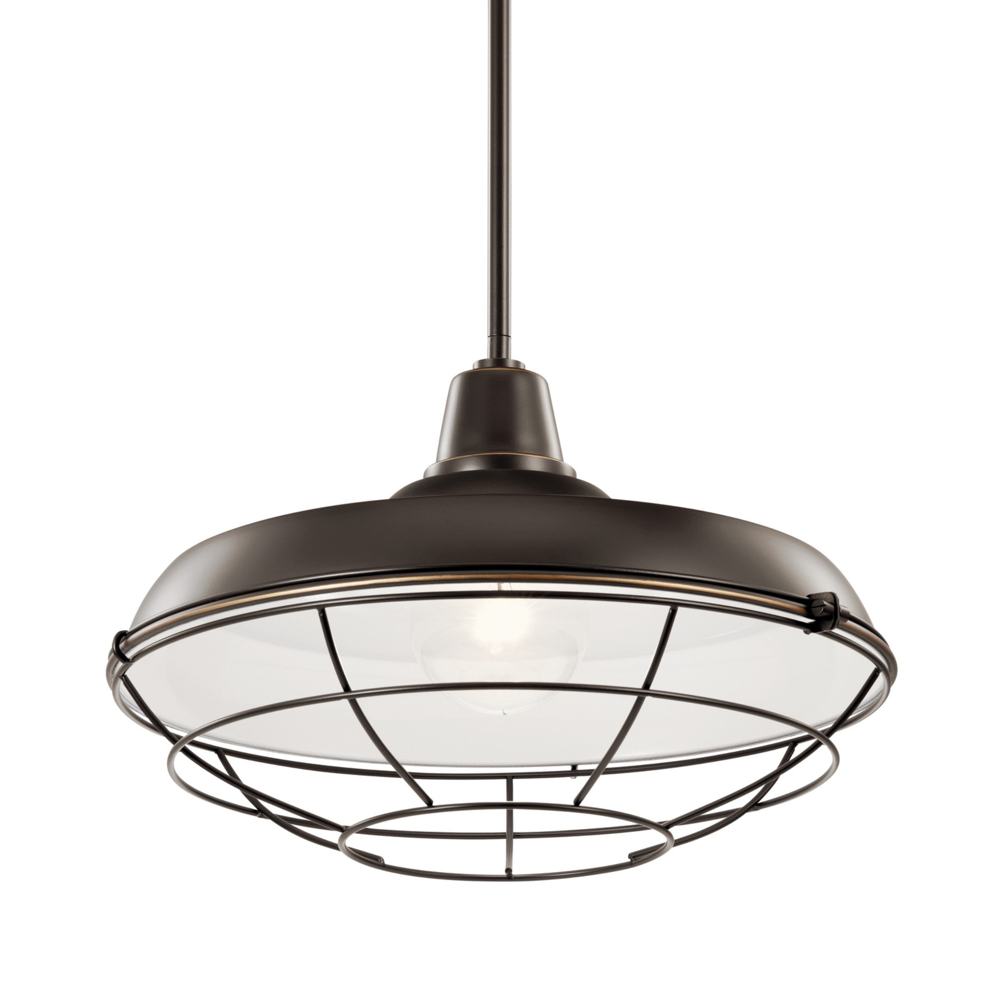 Pier 17" Outdoor Convertible Pendant, Olde Bronze Finish - Bees Lighting