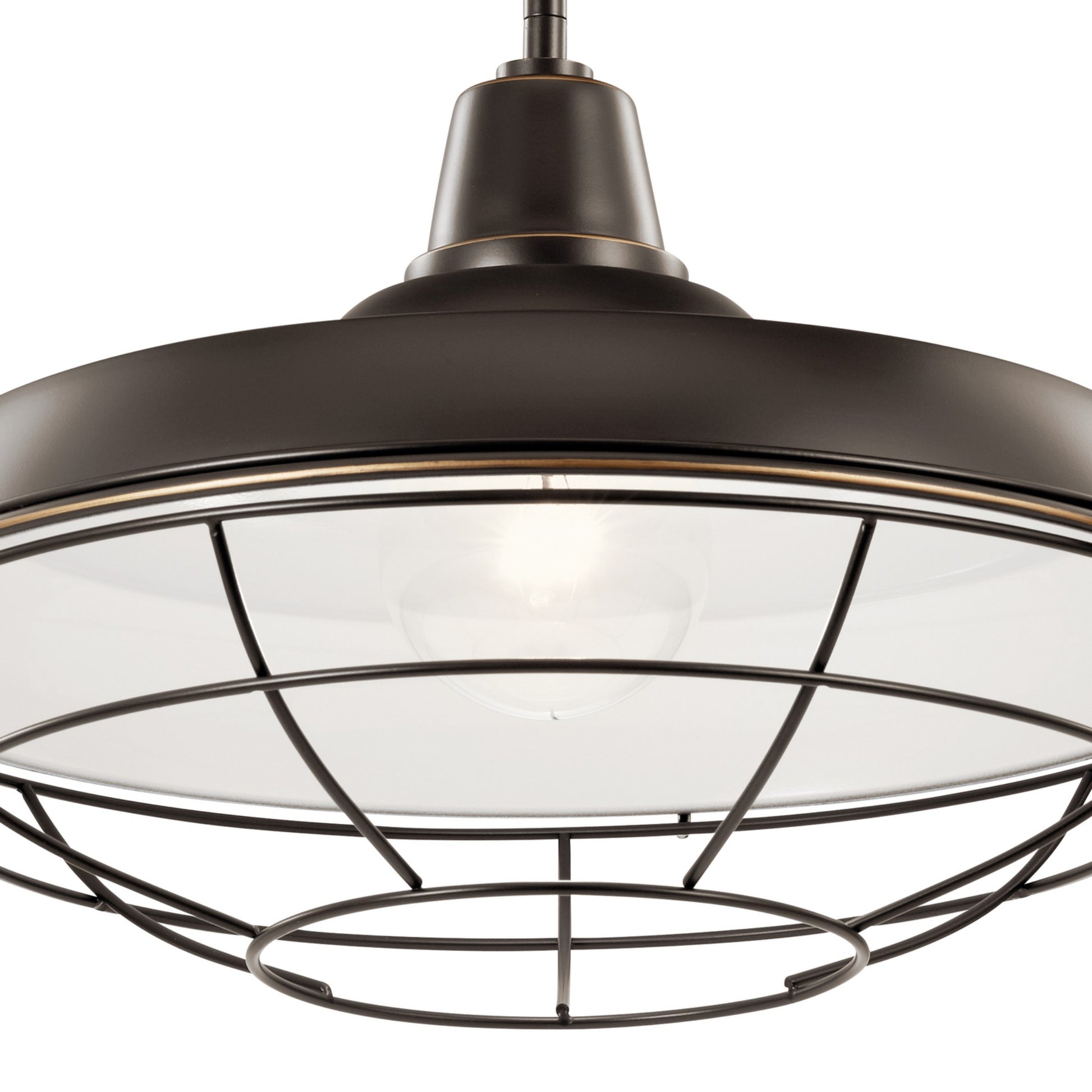 Pier 17" Outdoor Convertible Pendant, Olde Bronze Finish - Bees Lighting