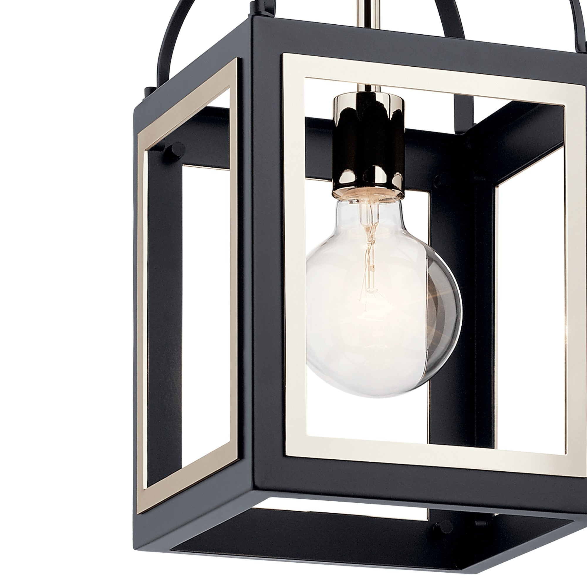 Vath 8" Pendant, Black Finish - Bees Lighting