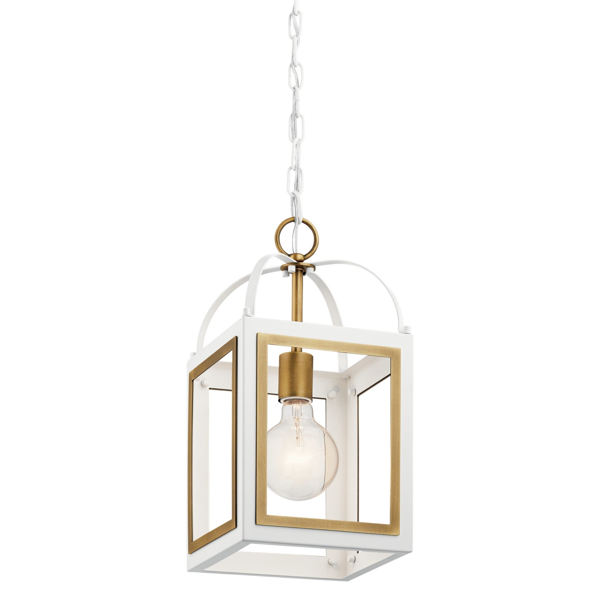 Vath 8" Pendant, White Finish - Bees Lighting