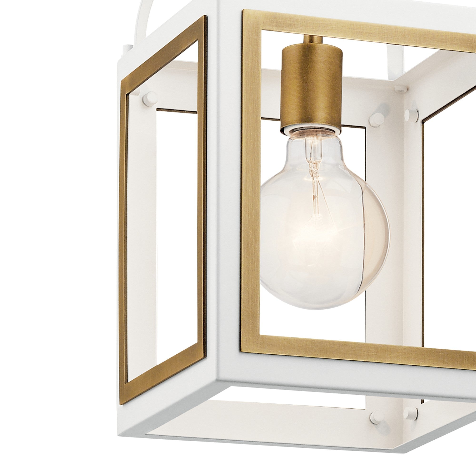 Vath 8" Pendant, White Finish - Bees Lighting