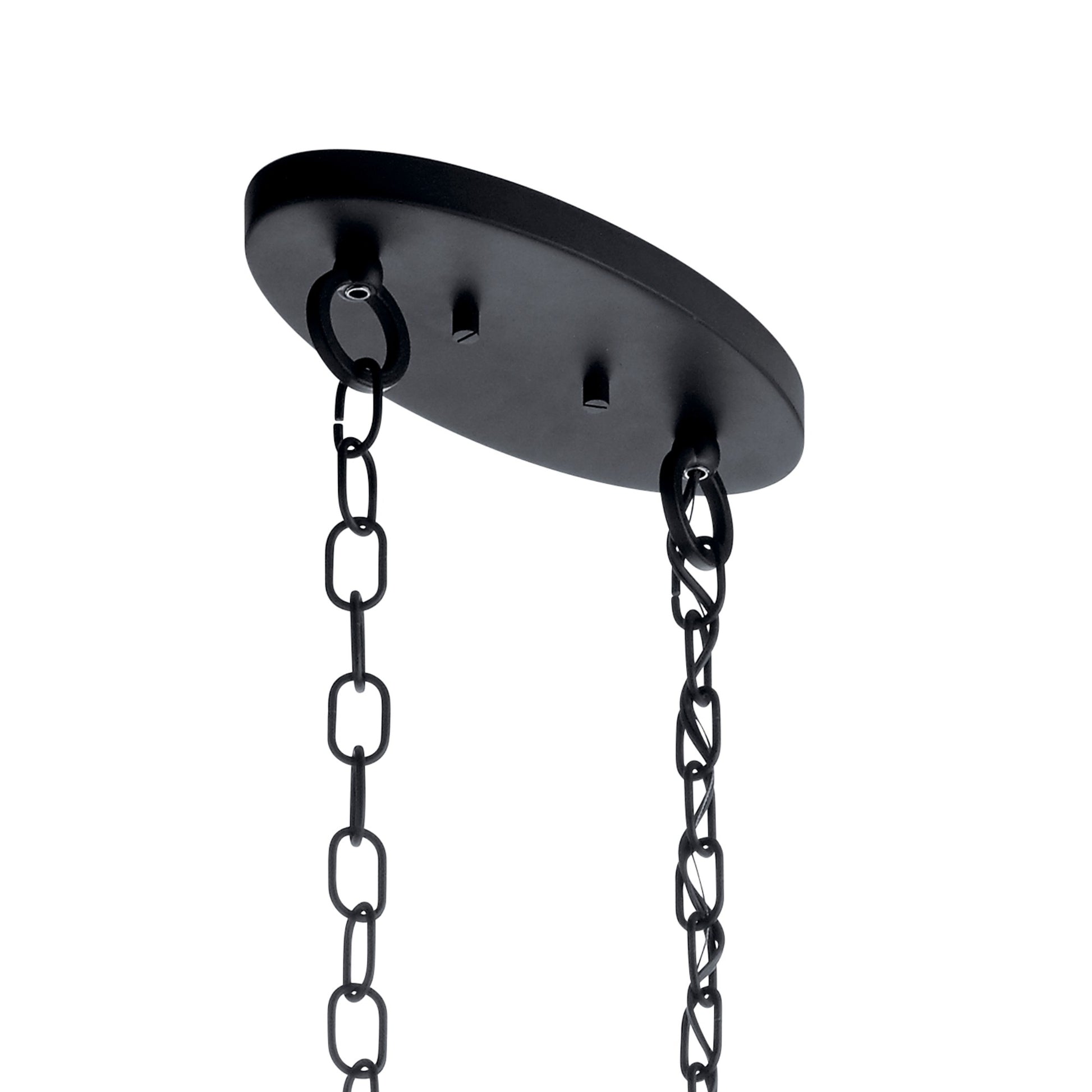 Alexia 36" 6-Light Foyer Chandelier, Textured Black Finish - Bees Lighting