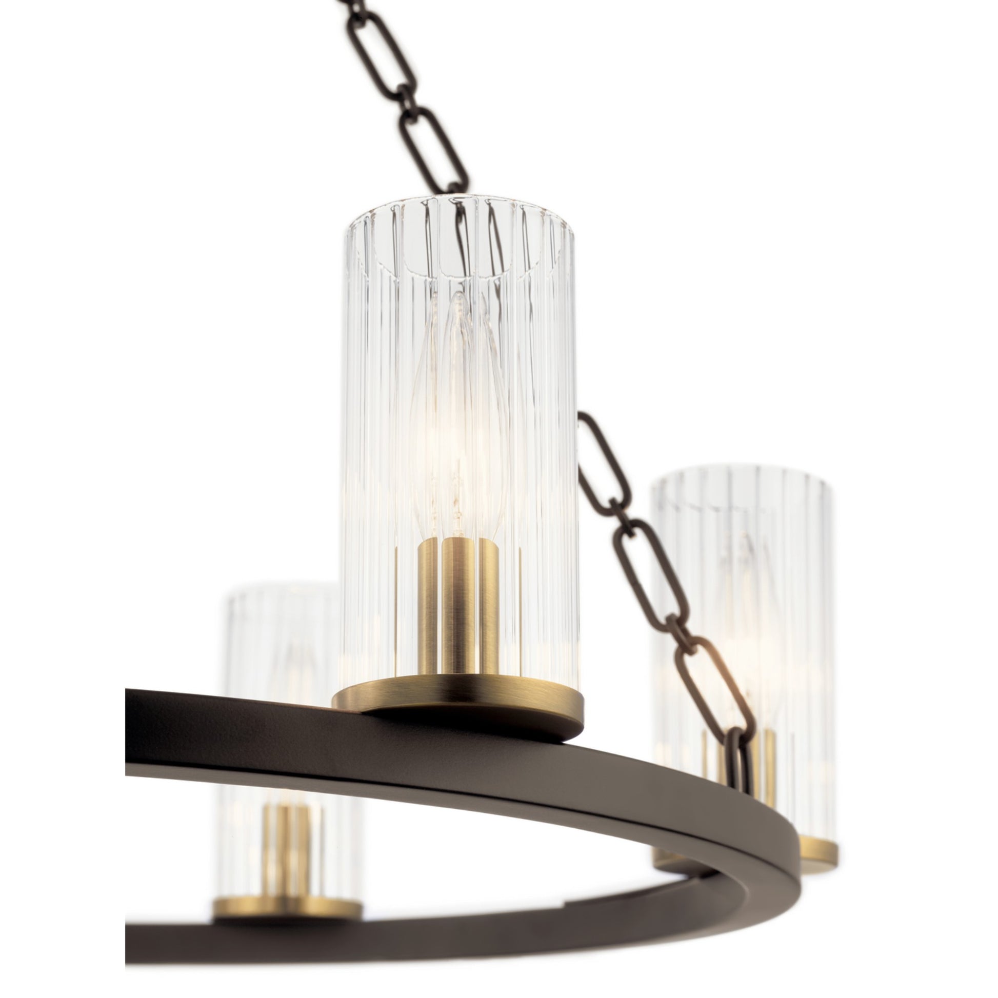 Mathias 25" 6-Light Chandelier, Olde Bronze Finish - Bees Lighting