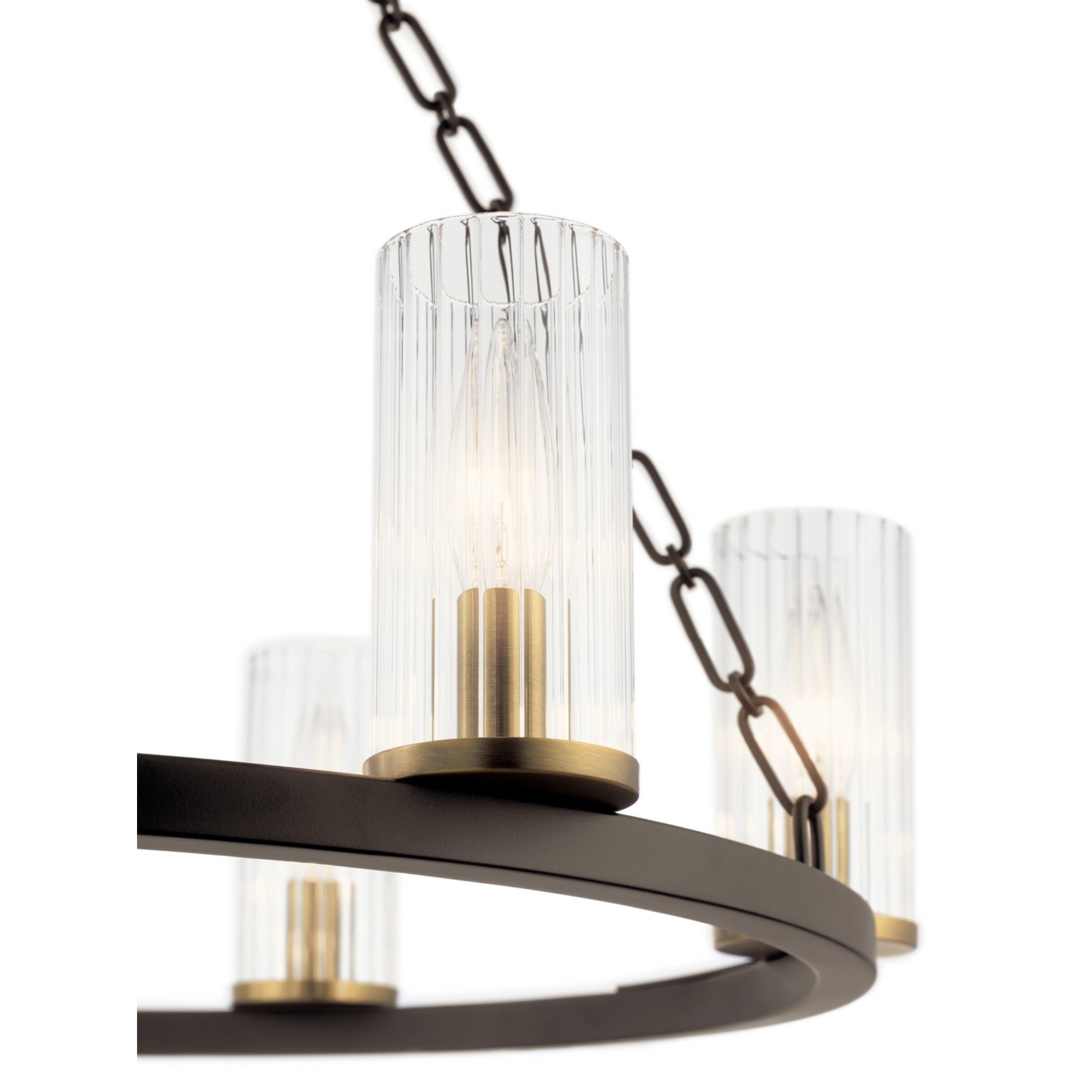 Mathias 25" 6-Light Chandelier, Olde Bronze Finish - Bees Lighting