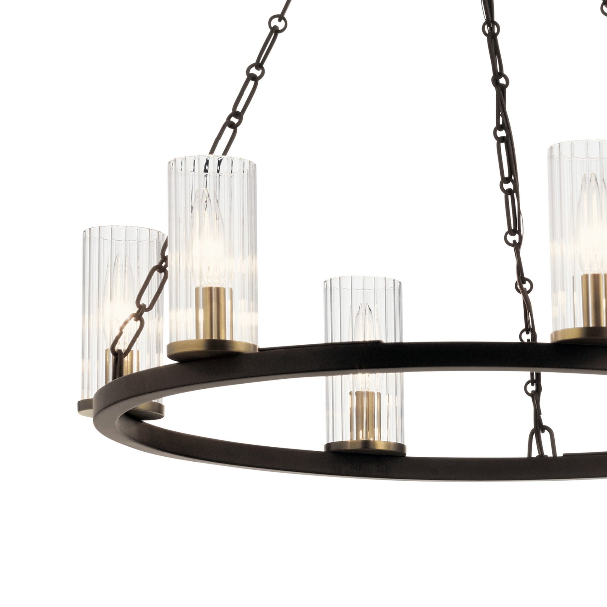 Mathias 25" 6-Light Chandelier, Olde Bronze Finish - Bees Lighting