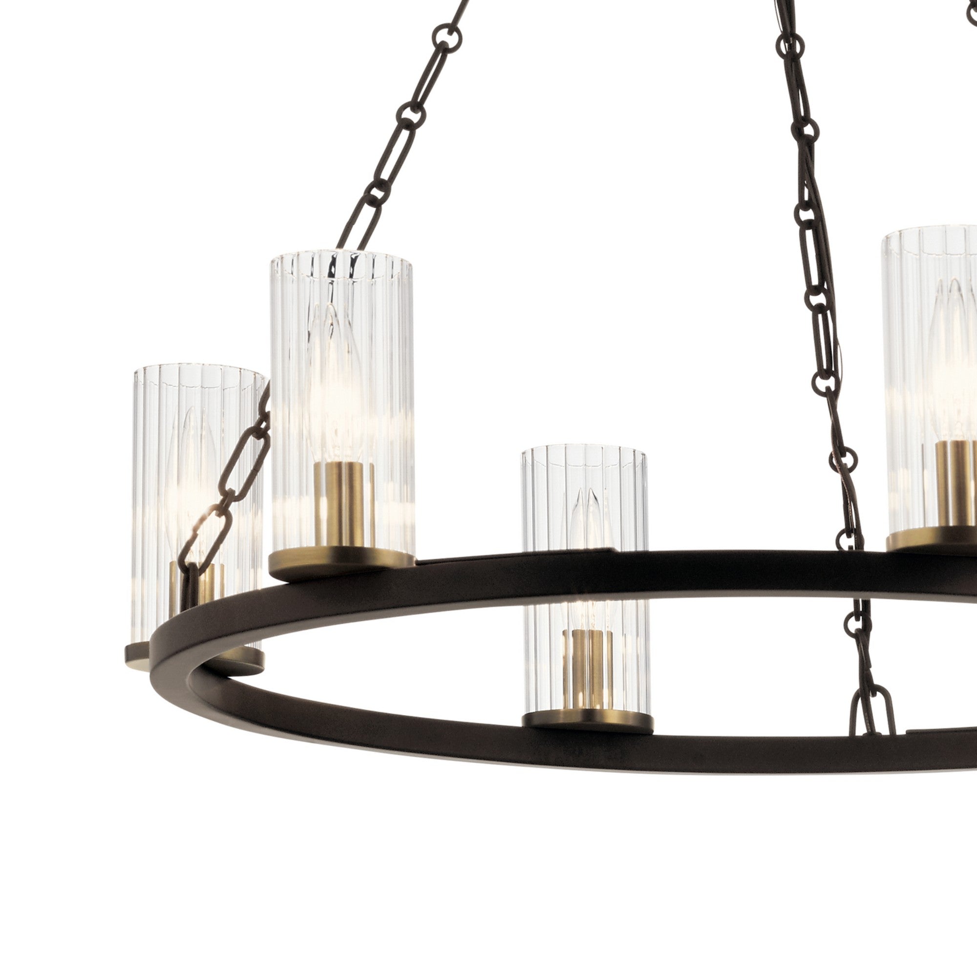 Mathias 25" 6-Light Chandelier, Olde Bronze Finish - Bees Lighting