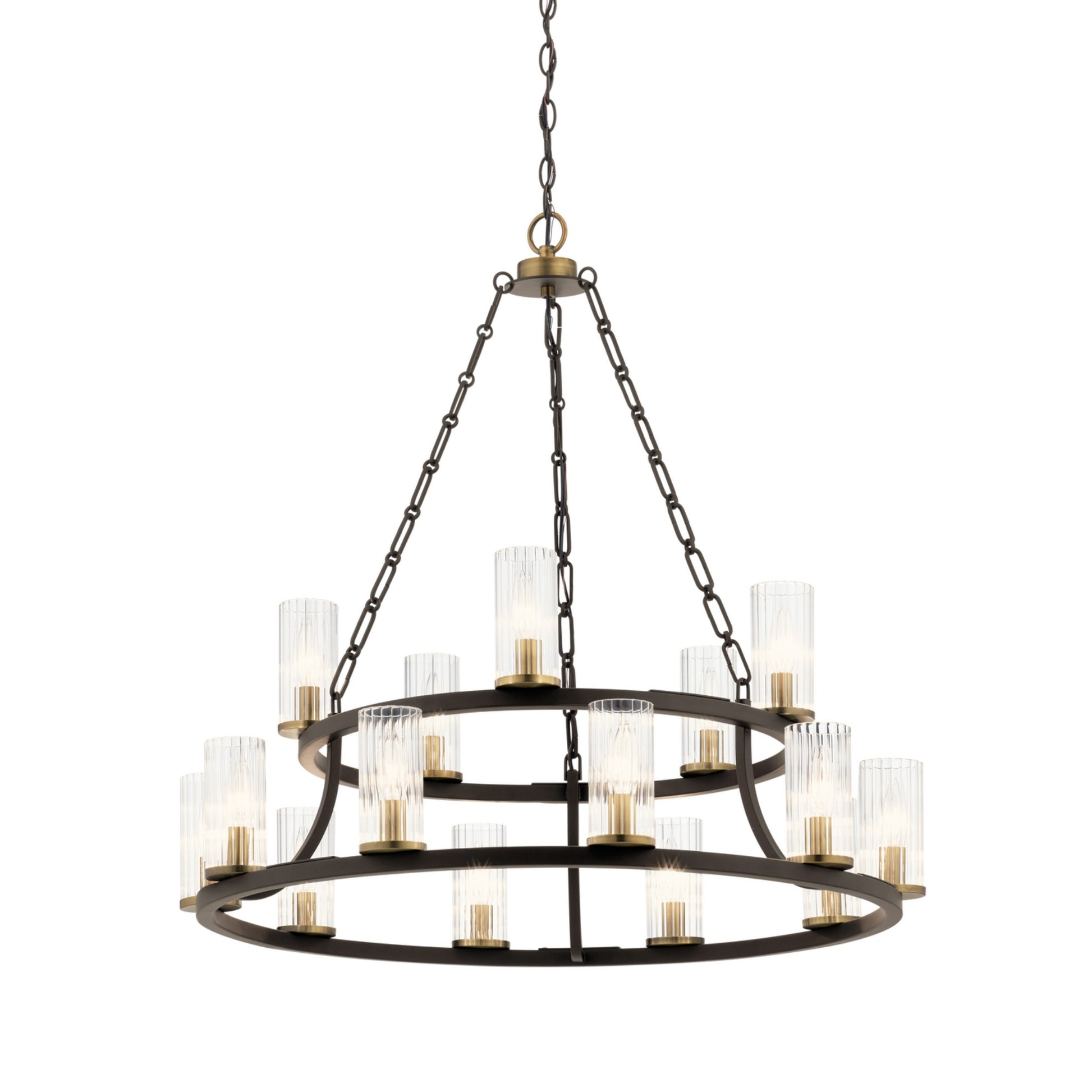 Mathias 32" 15 Light Chandelier, Olde Bronze Finish - Bees Lighting