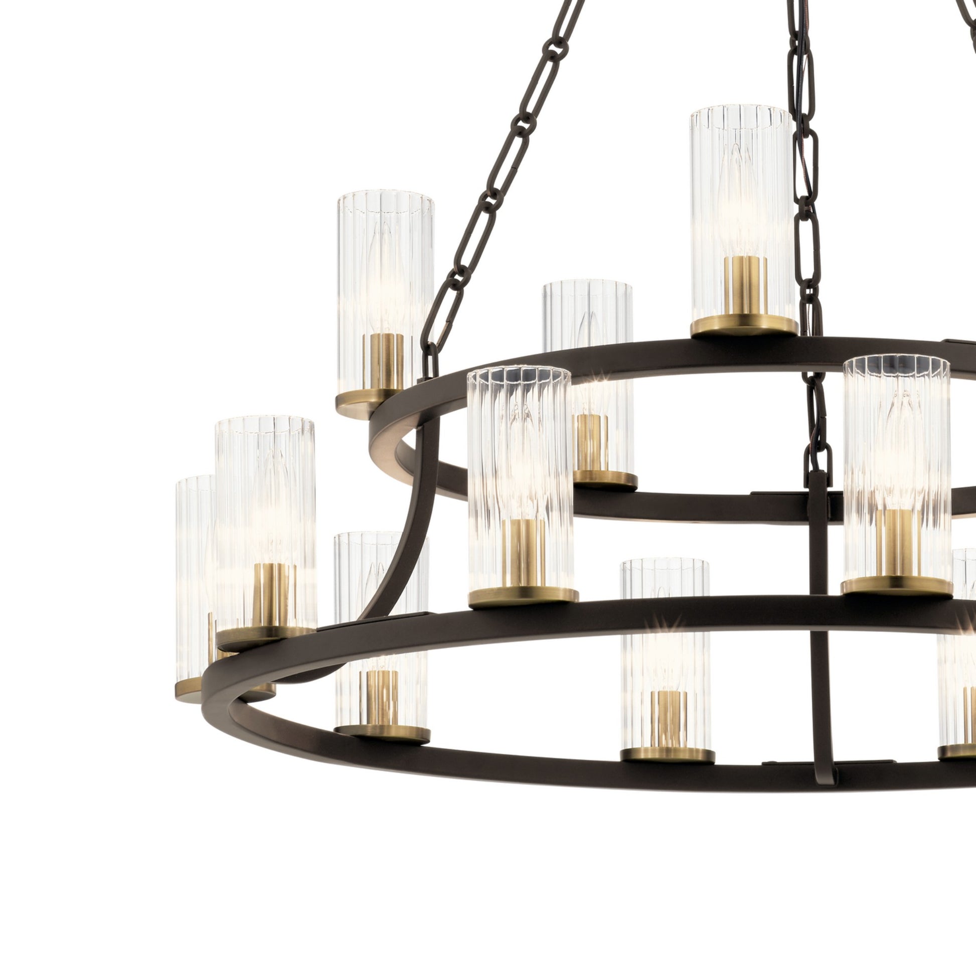Mathias 32" 15 Light Chandelier, Olde Bronze Finish - Bees Lighting