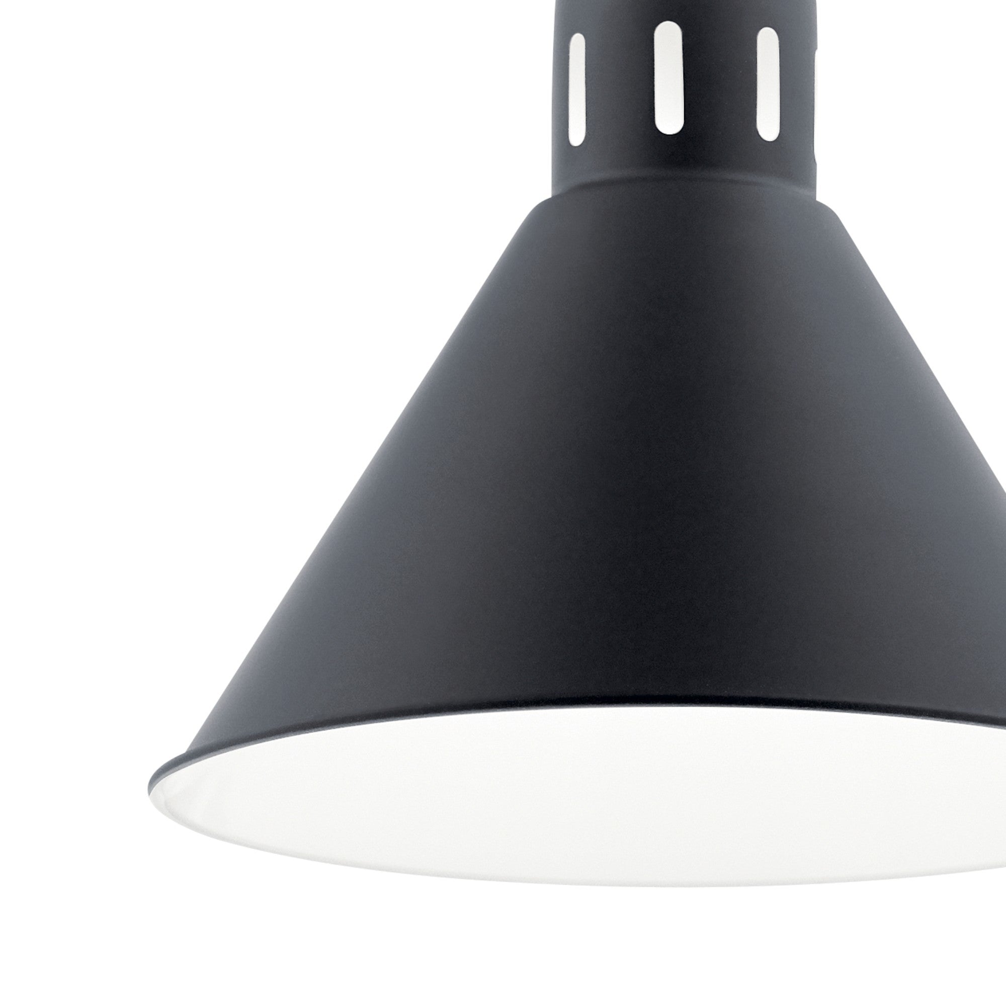 Zailey 11" Cone Pendant, Black Finish - Bees Lighting