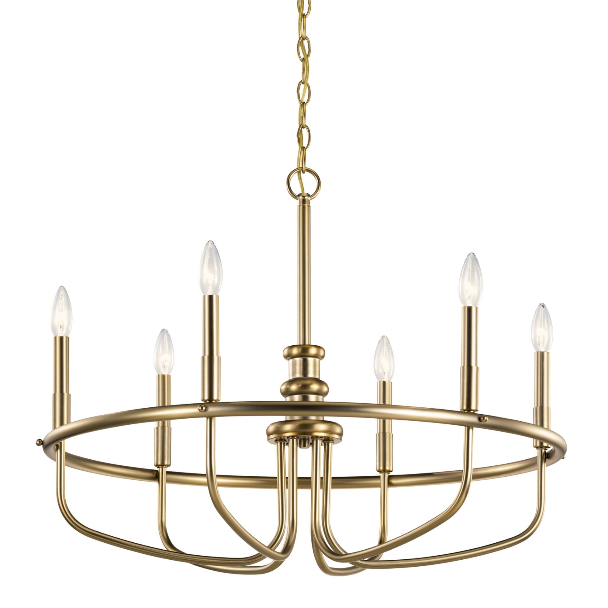 Capitol Hill 29" 6-Light Chandelier, Classic Bronze Finish - Bees Lighting