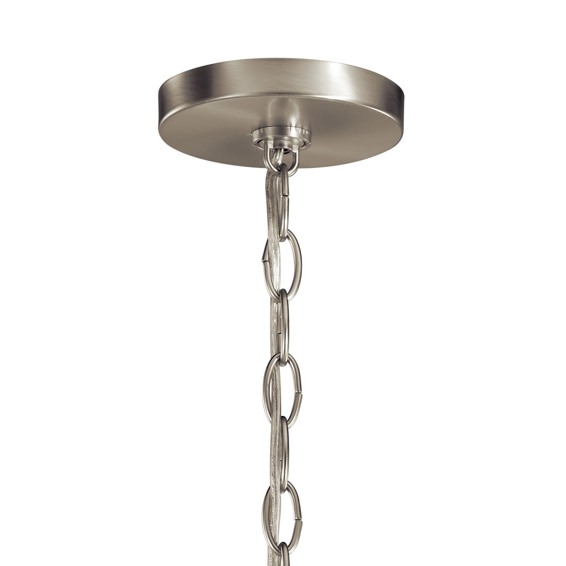 Capitol Hill 29" 6-Light Chandelier, Brushed Nickel Finish - Bees Lighting