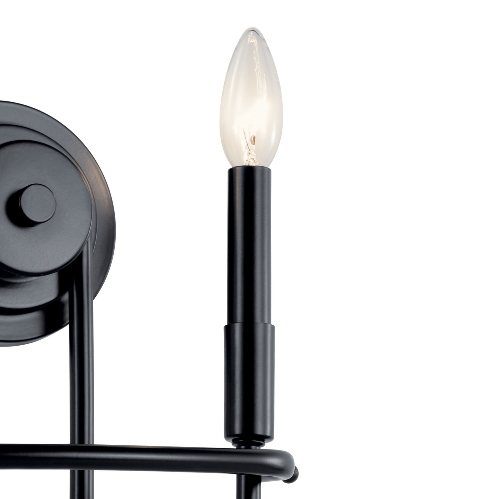 Capitol Hill 10" 2-Light Wall Sconce, Black Finish - Bees Lighting