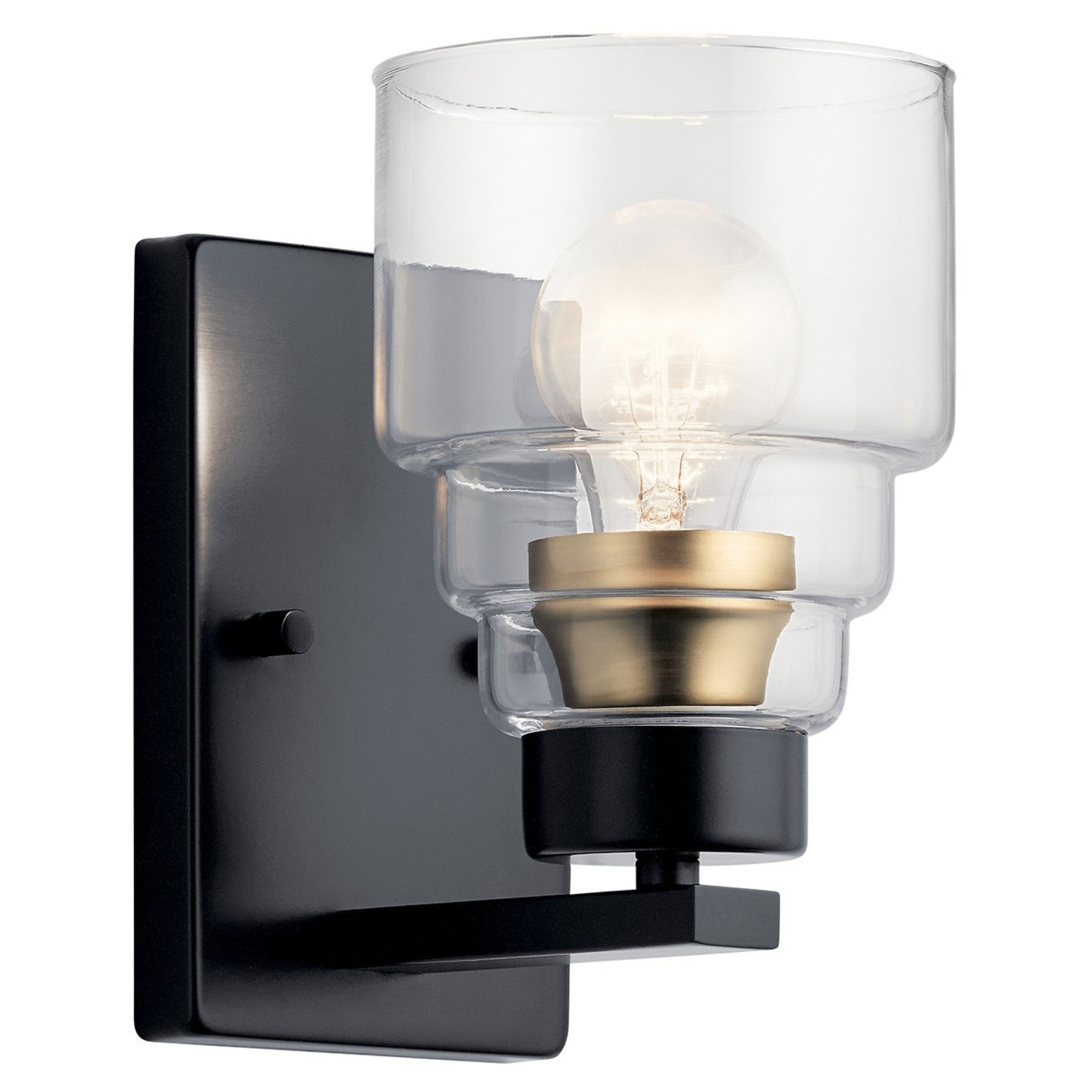 Vionnet 5" Wall Sconce, Black Finish - Bees Lighting