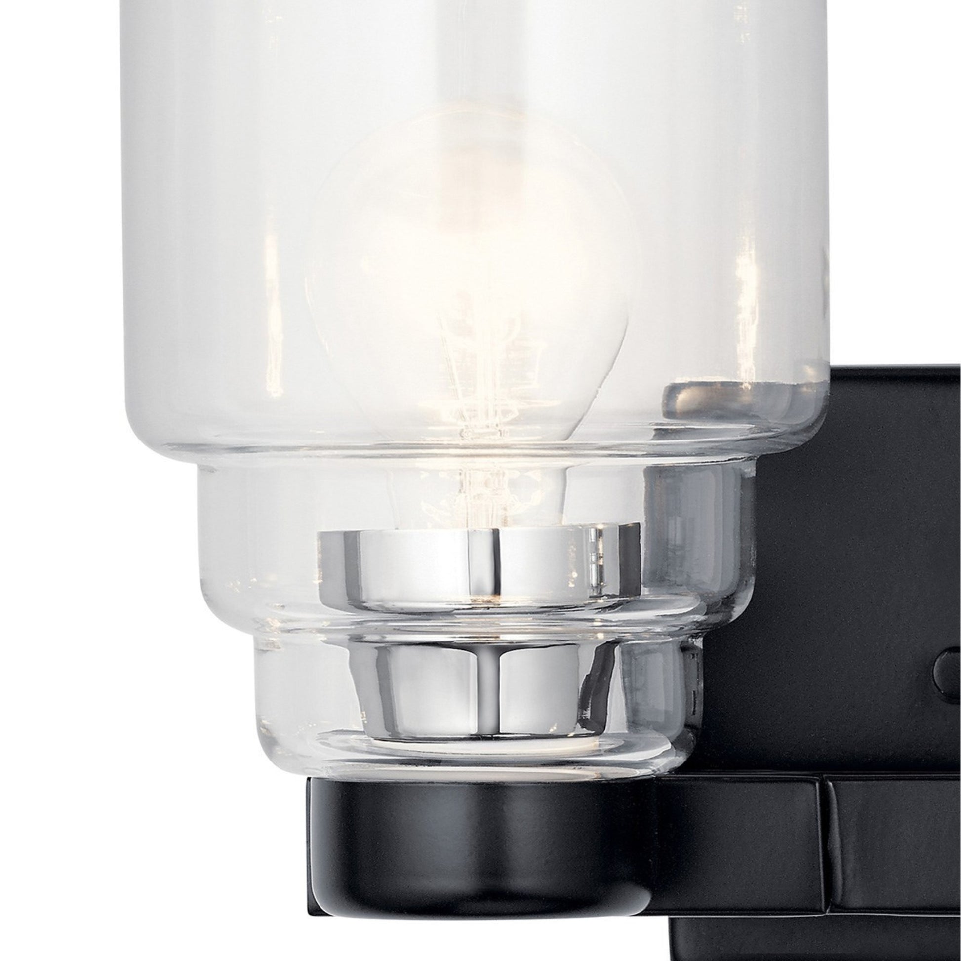 Vionnet 15" 2-Light Bath Vanity Light, Black Finish - Bees Lighting
