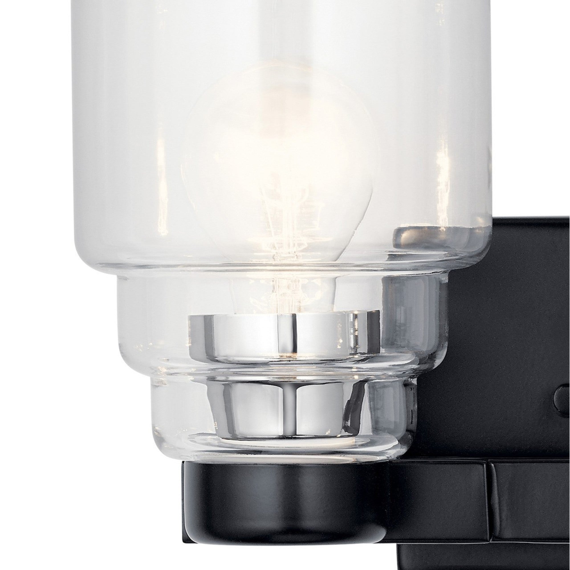 Vionnet 15" 2-Light Bath Vanity Light, Black Finish - Bees Lighting