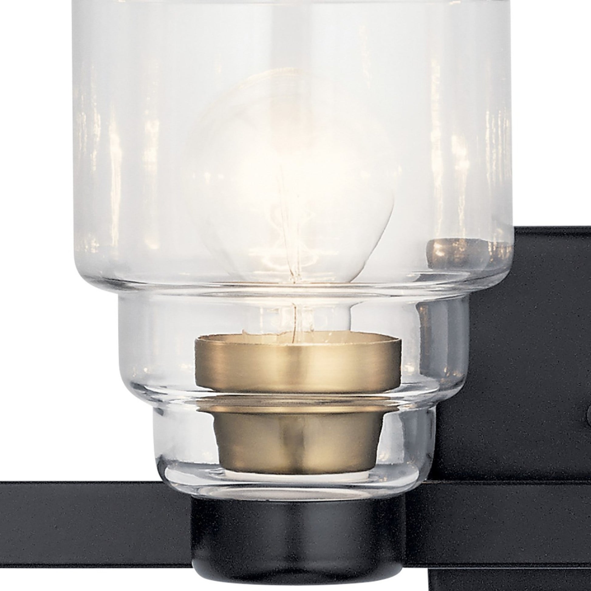 Vionnet 34" 4-Light Bath Vanity Light, Black Finish - Bees Lighting