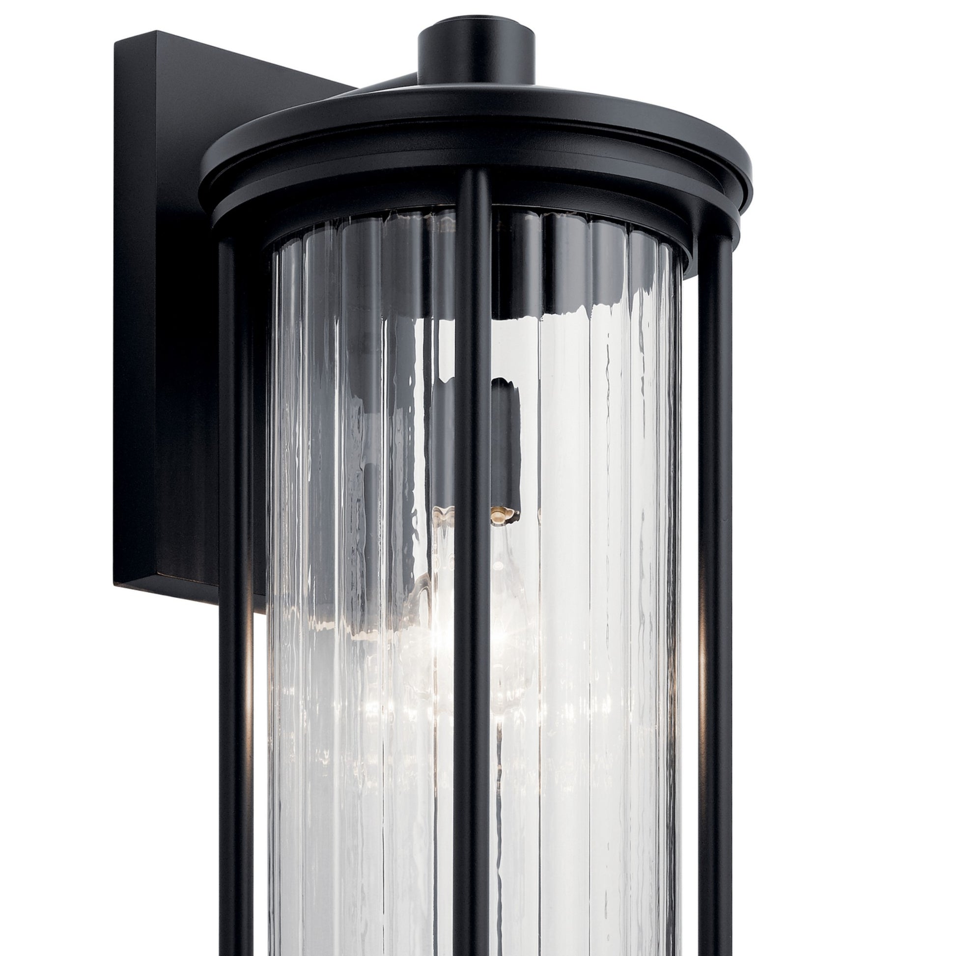 Barras 20" Outdoor Wall Light, Black Finish - Bees Lighting