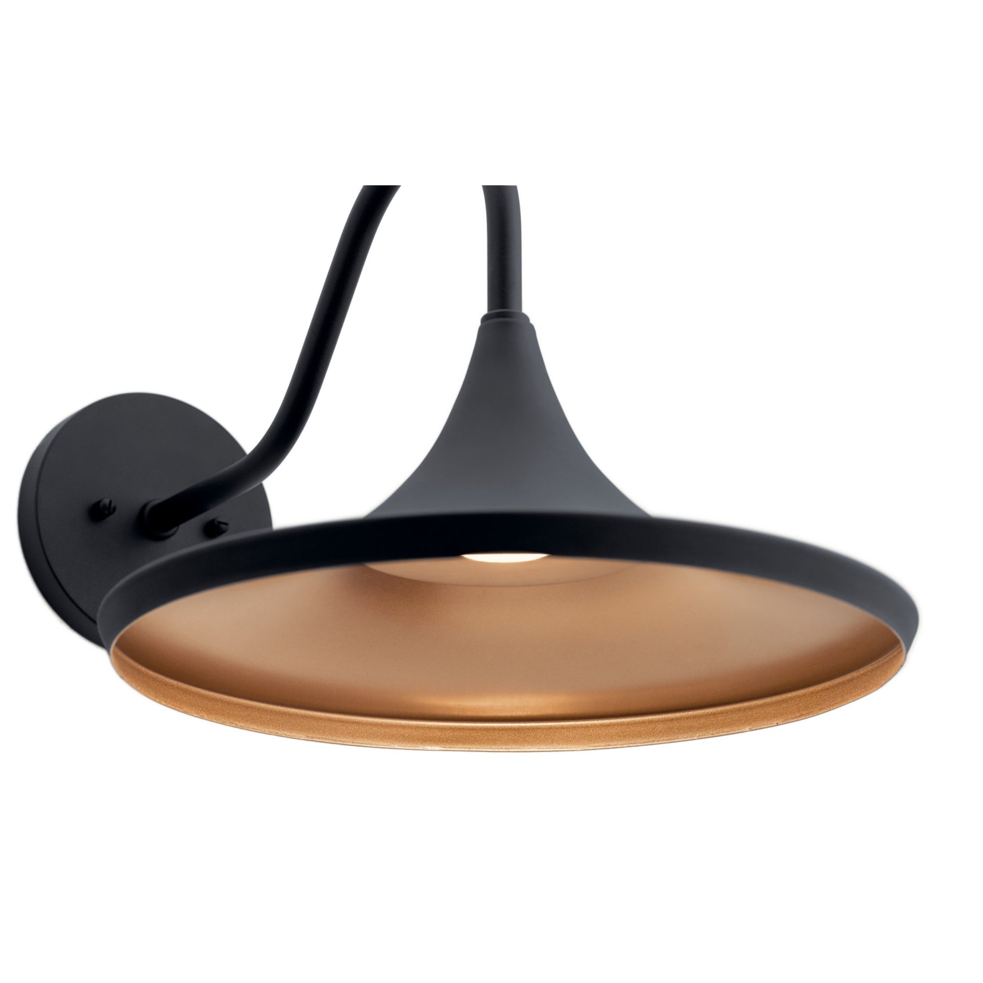 Elias 14" LED Outdoor Wall Light, Textured Black Finish - Bees Lighting