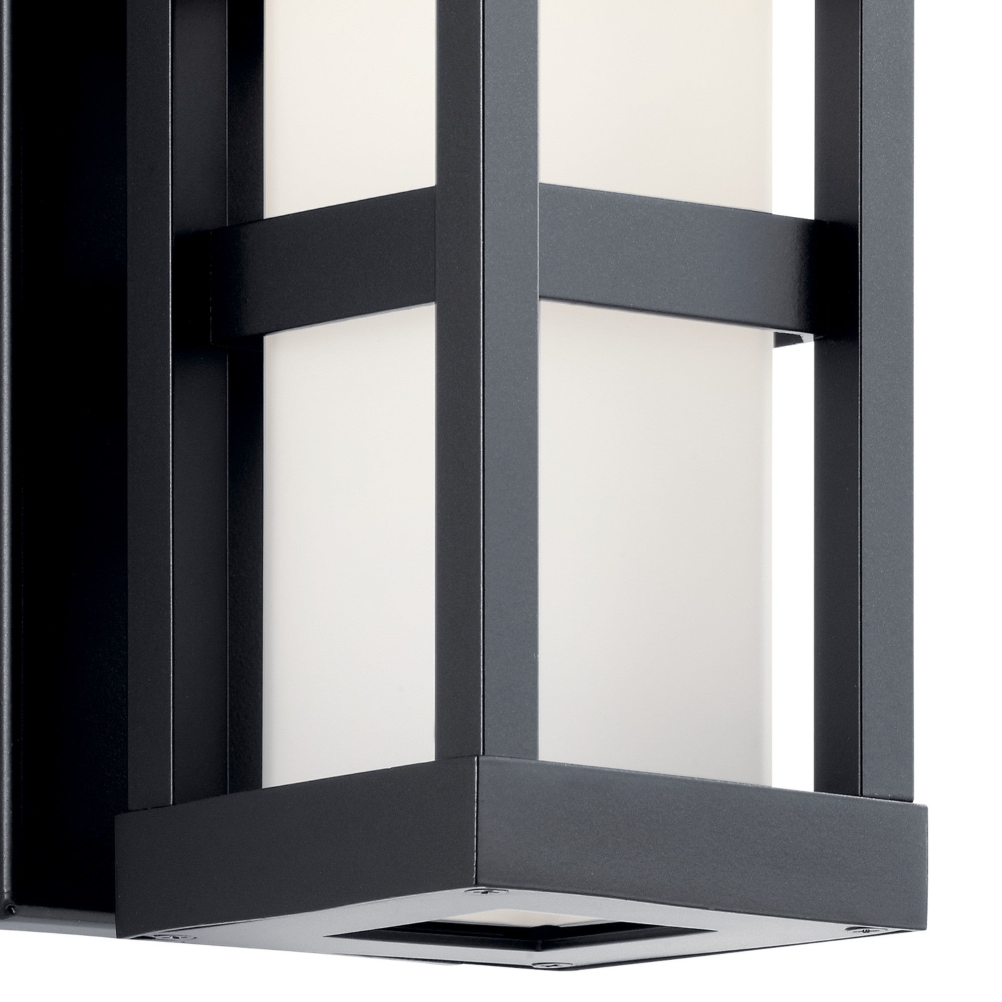 Ryler 12" LED Outdoor Wall Light, Black Finish - Bees Lighting