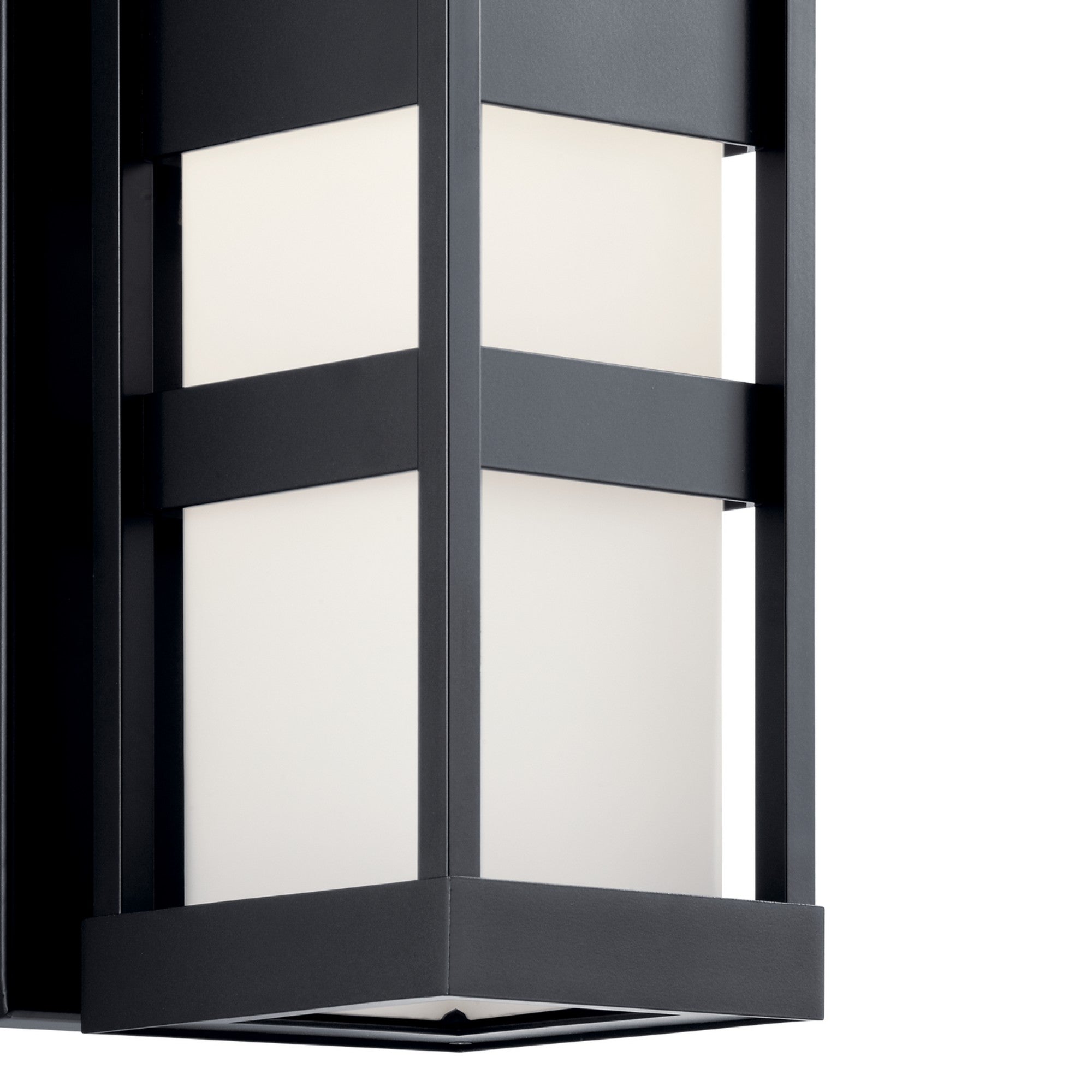 Ryler 19" LED Outdoor Wall Light, Black Finish - Bees Lighting