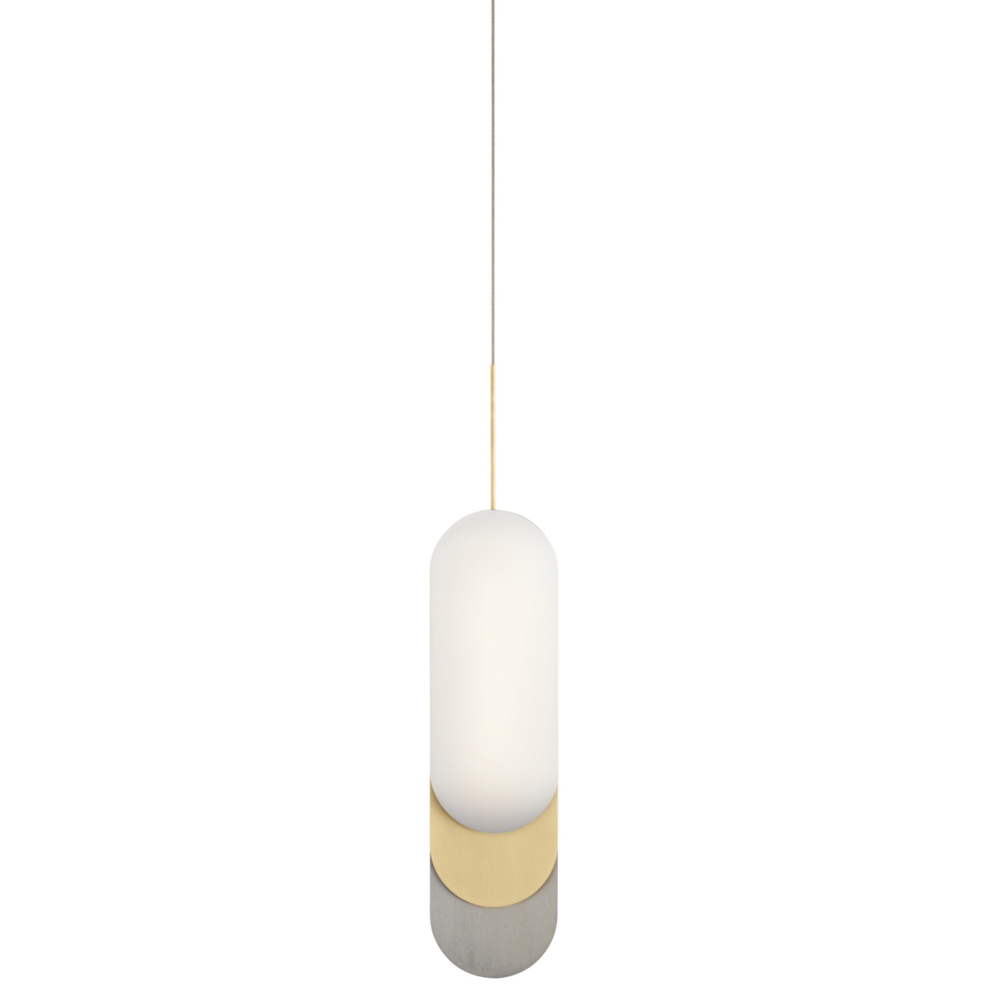 Shima 6 in. 2 Lights LED Pendant Light Gold Finish - Bees Lighting