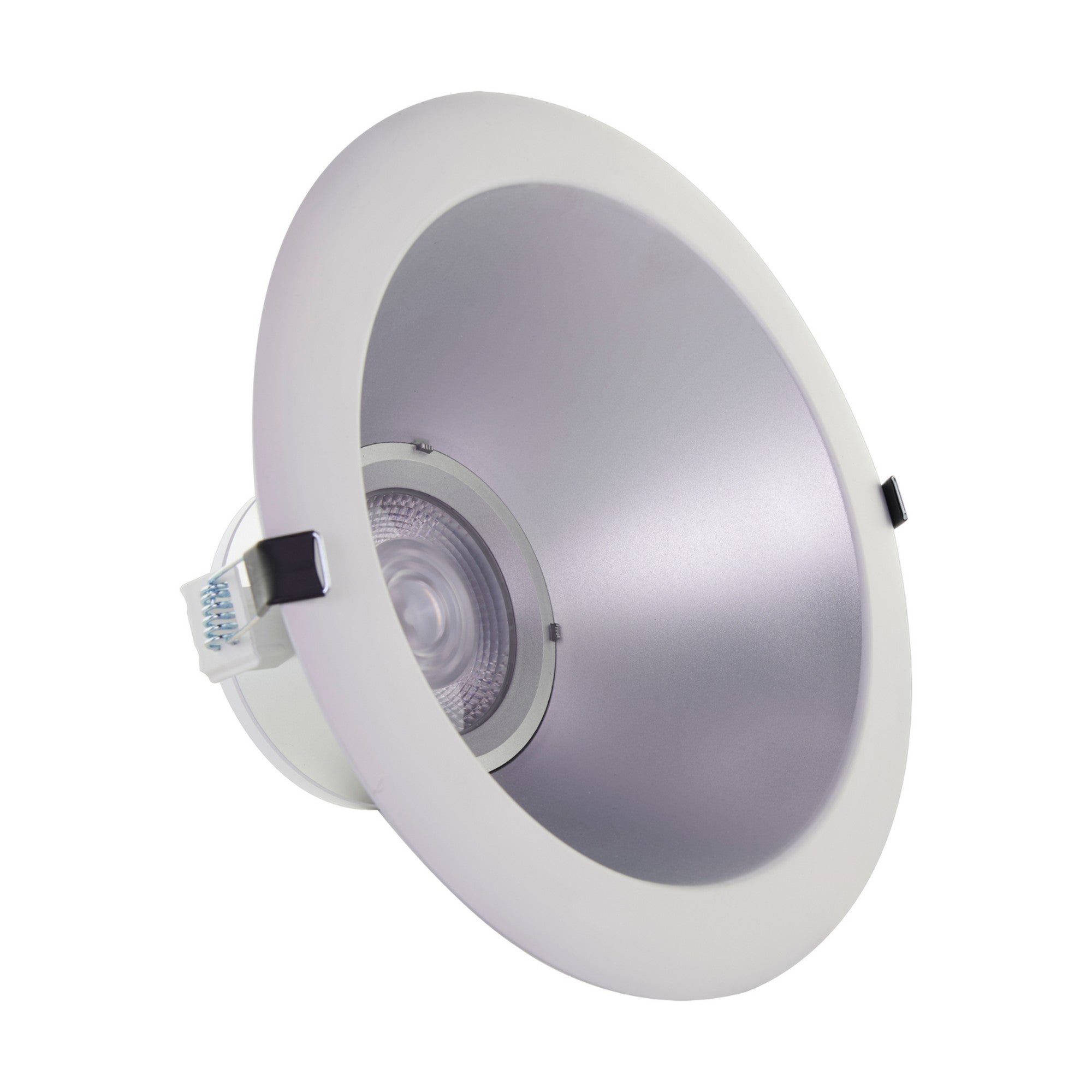 6" Commercial LED Downlight, 1750 Lm Adjustable, 5-CCT, Silver, 120-277V - Bees Lighting