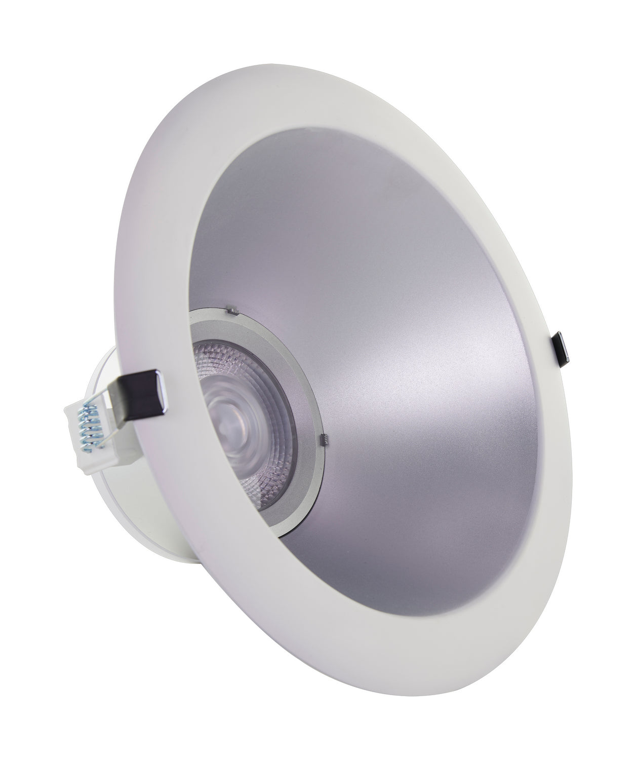 8" Commercial LED Downlight, 2450 Lm Adjustable, 5-CCT, Silver, 120-277V