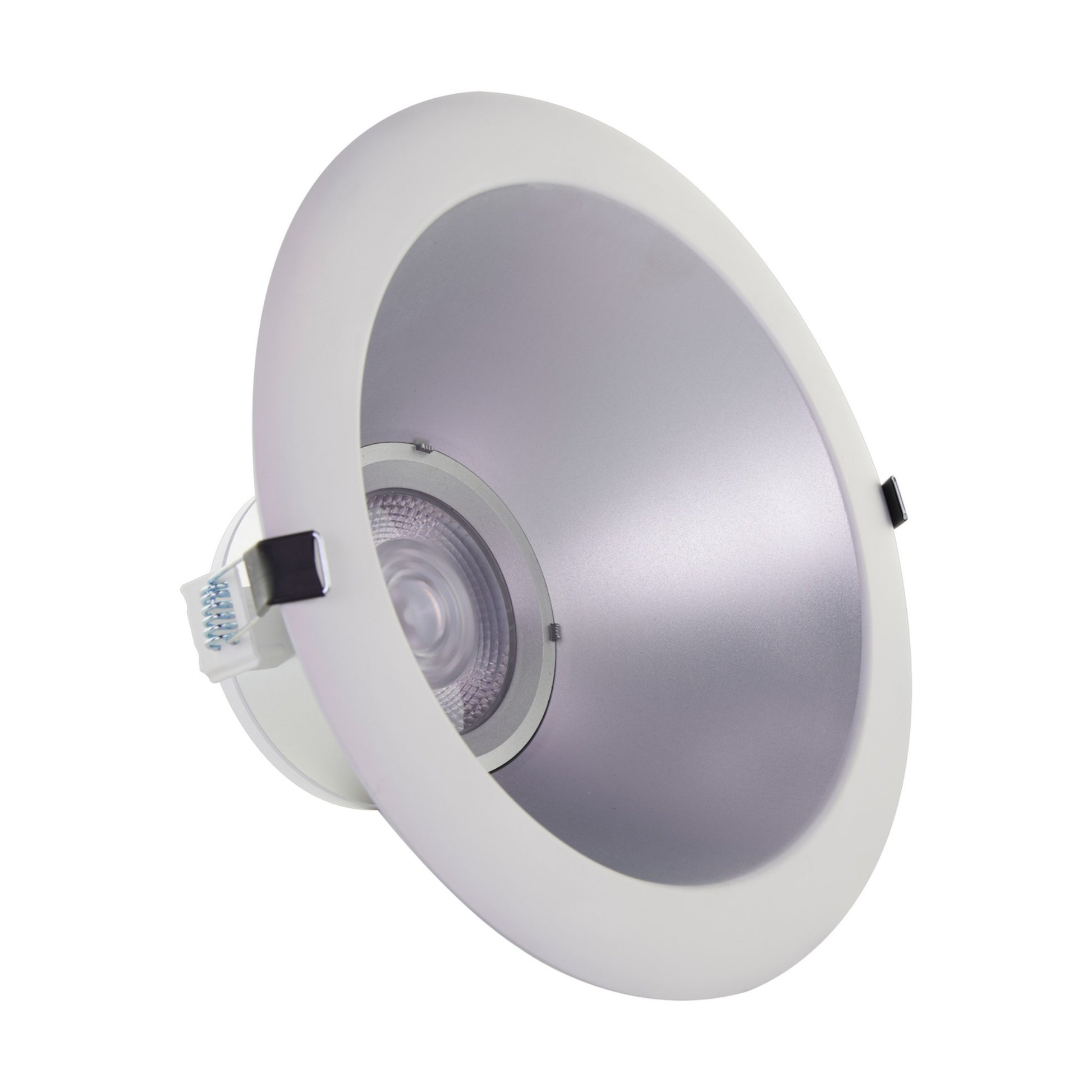 8" Commercial LED Downlight, 2450 Lm Adjustable, 5-CCT, Silver, 120-277V - Bees Lighting