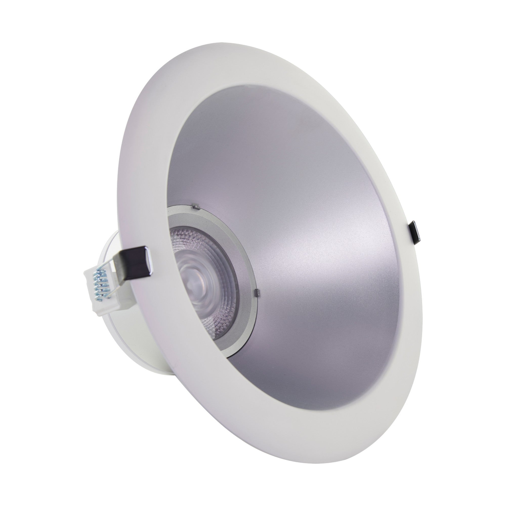 8" Commercial LED Downlight, 2450 Lm Adjustable, 5-CCT, Silver, 120-277V - Bees Lighting