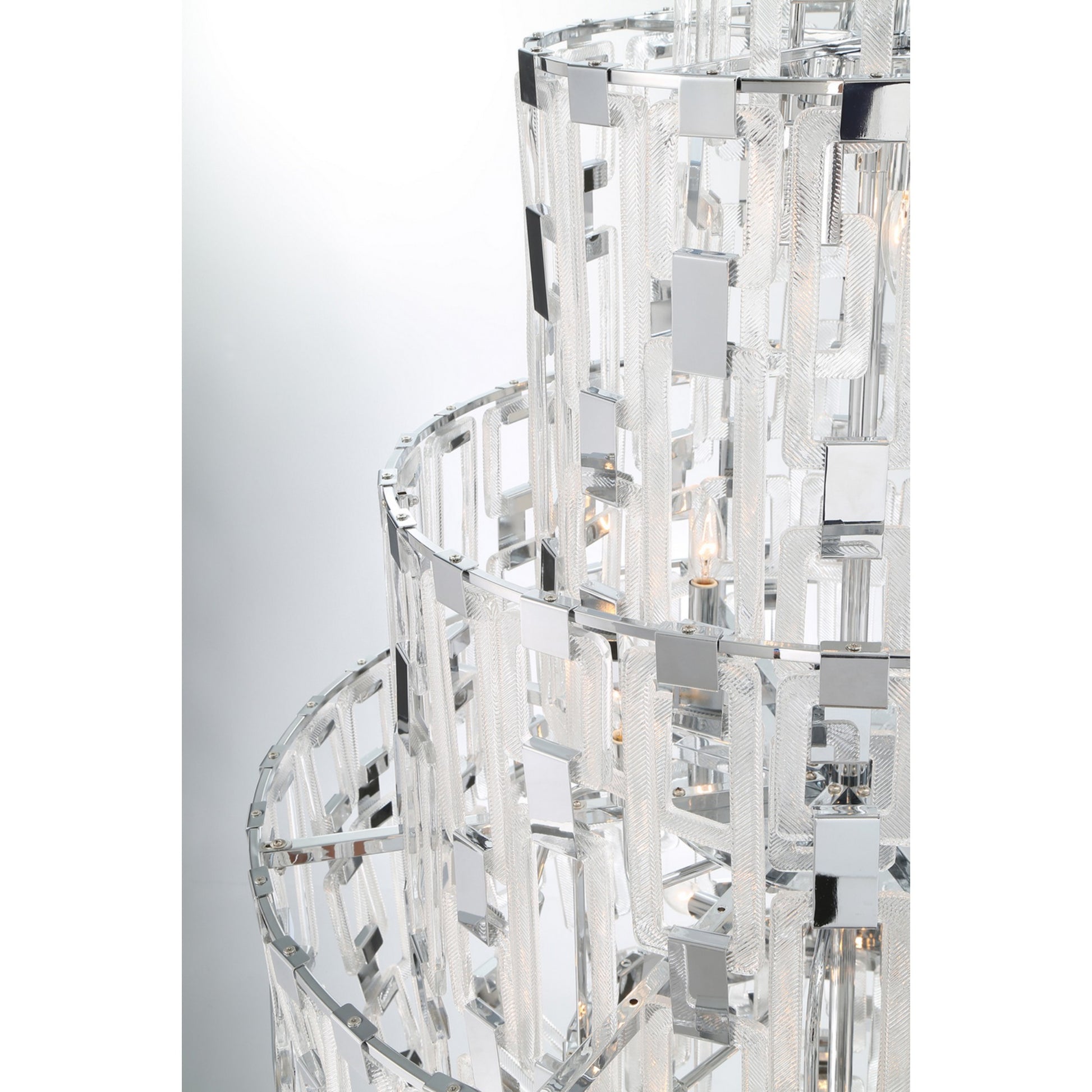 Viviana 6-Tiers 26-Light 97" Grand Chandelier, Chrome Finish - Bees Lighting