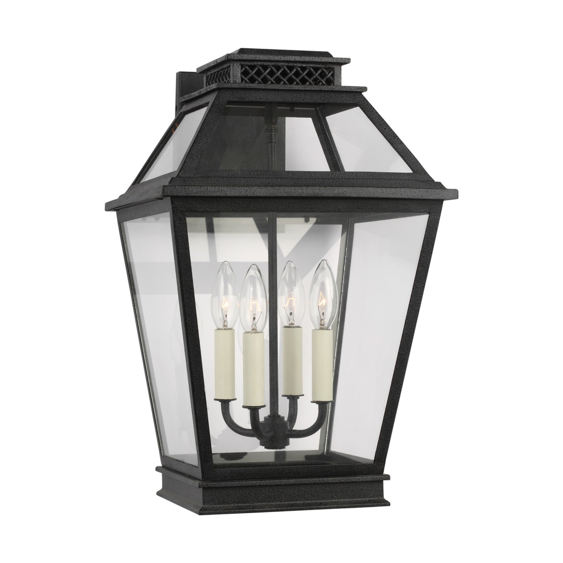 Falmouth Large 19 In. 4 Lights Outdoor Wall Light Gray Finish - Bees Lighting