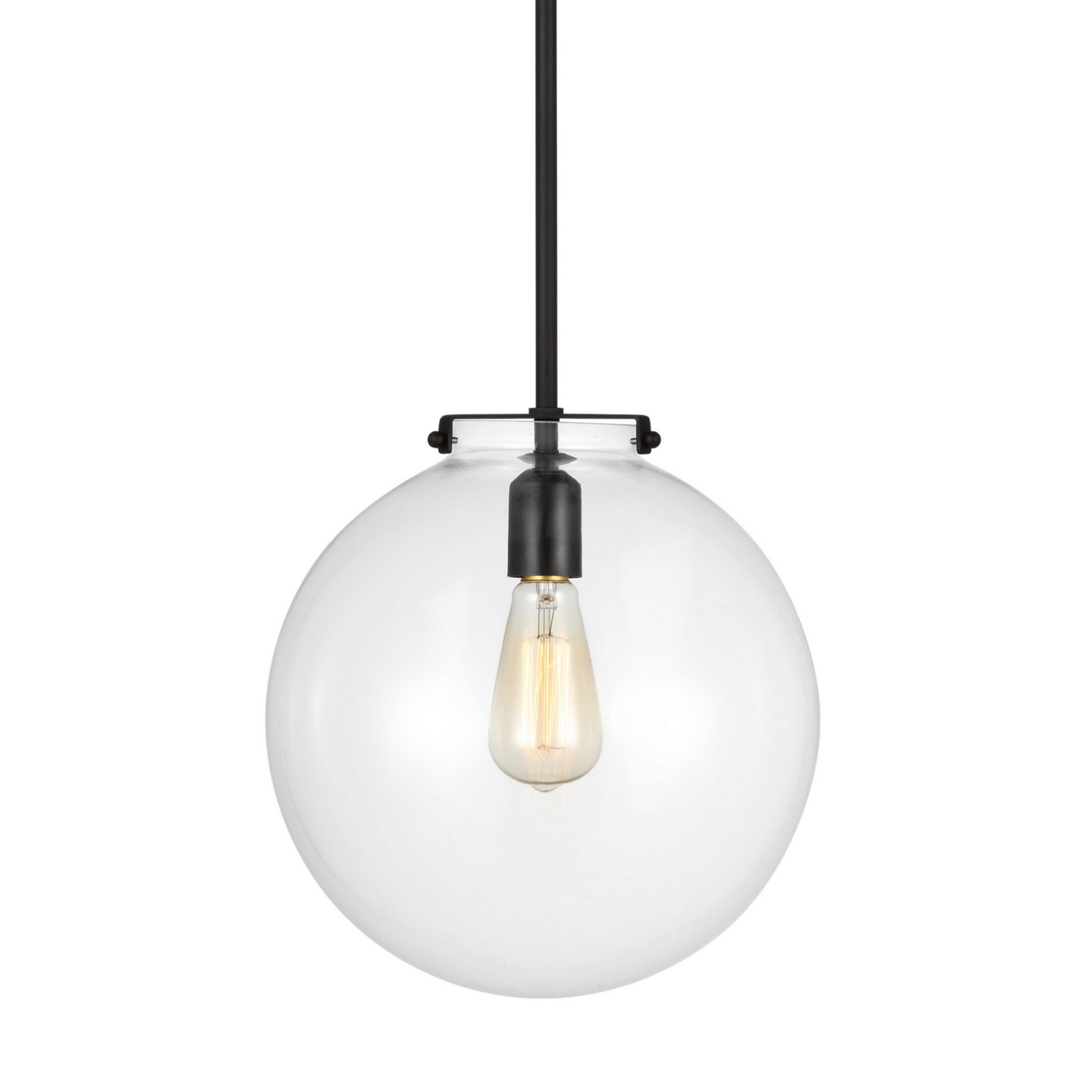 Kate 12" Sphere Pendant, Midnight Black Finish - Bees Lighting