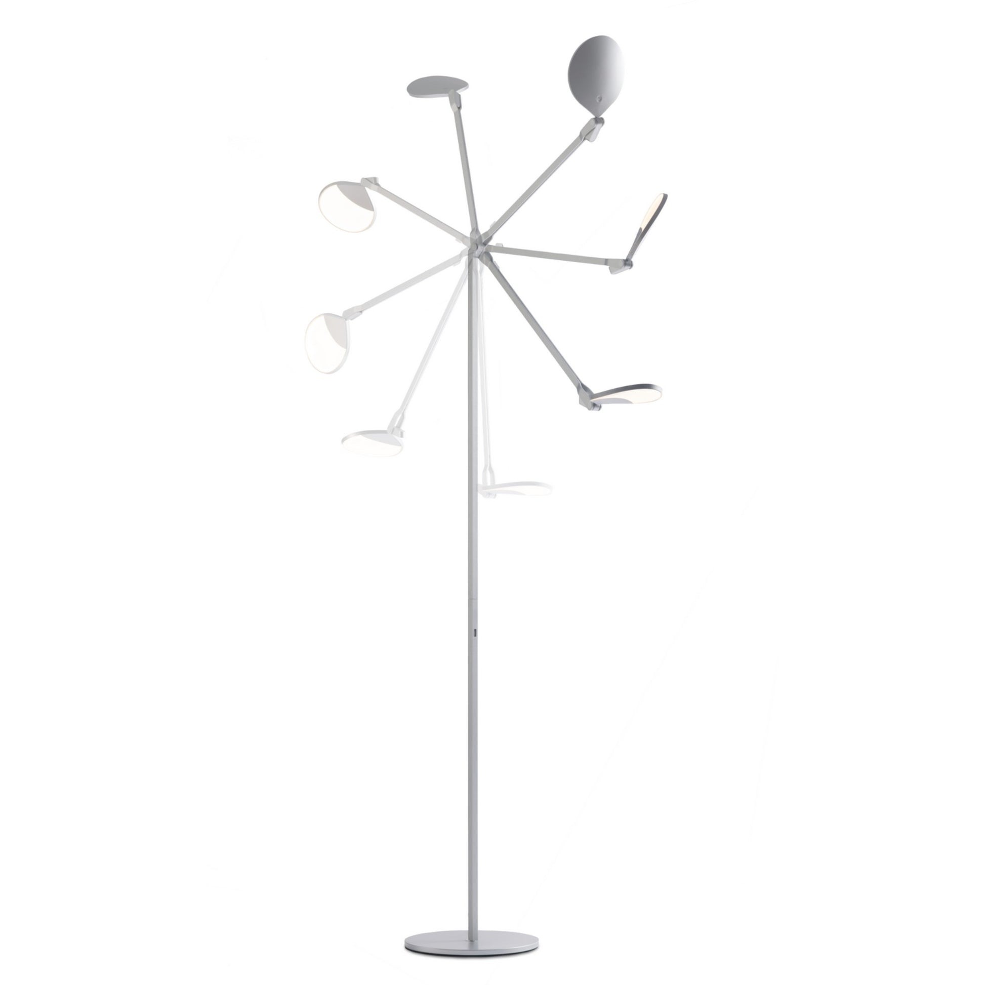 Splitty Matte Black Contemporary LED Floor Lamp with USB Port - Bees Lighting