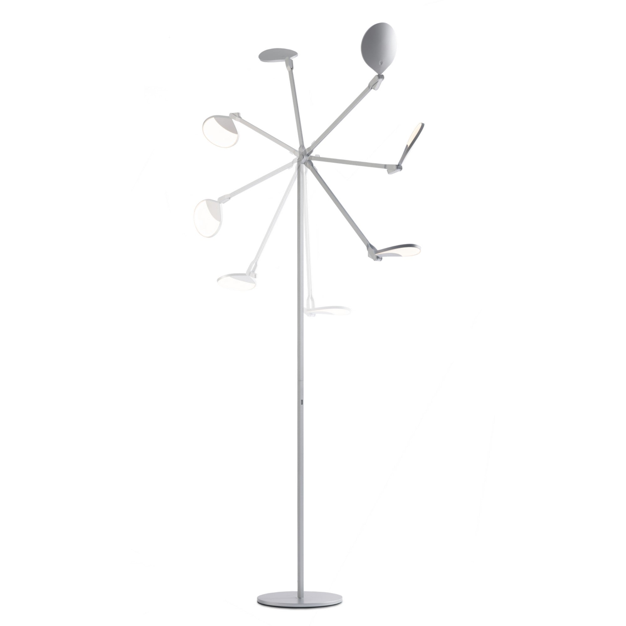 Splitty Matte Black Contemporary LED Floor Lamp with USB Port - Bees Lighting
