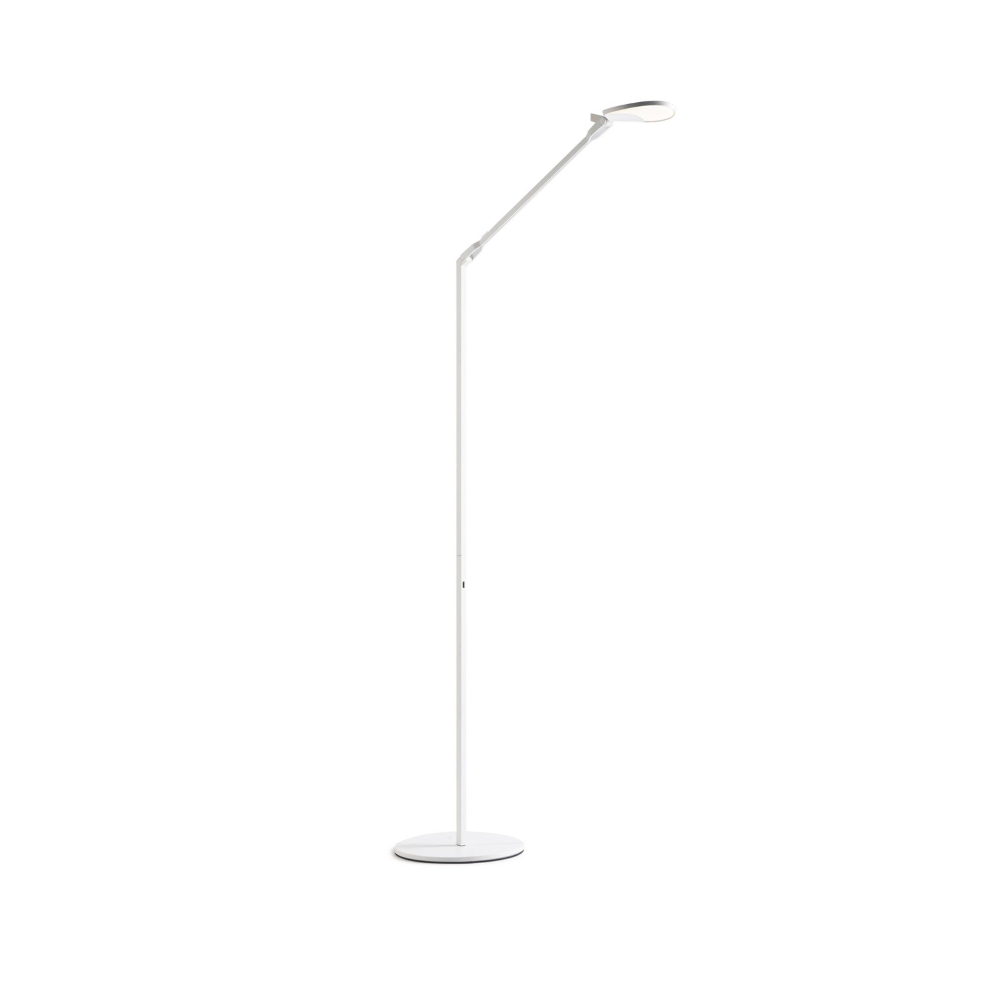Splitty Matte White Contemporary LED Floor Lamp with USB Port - Bees Lighting