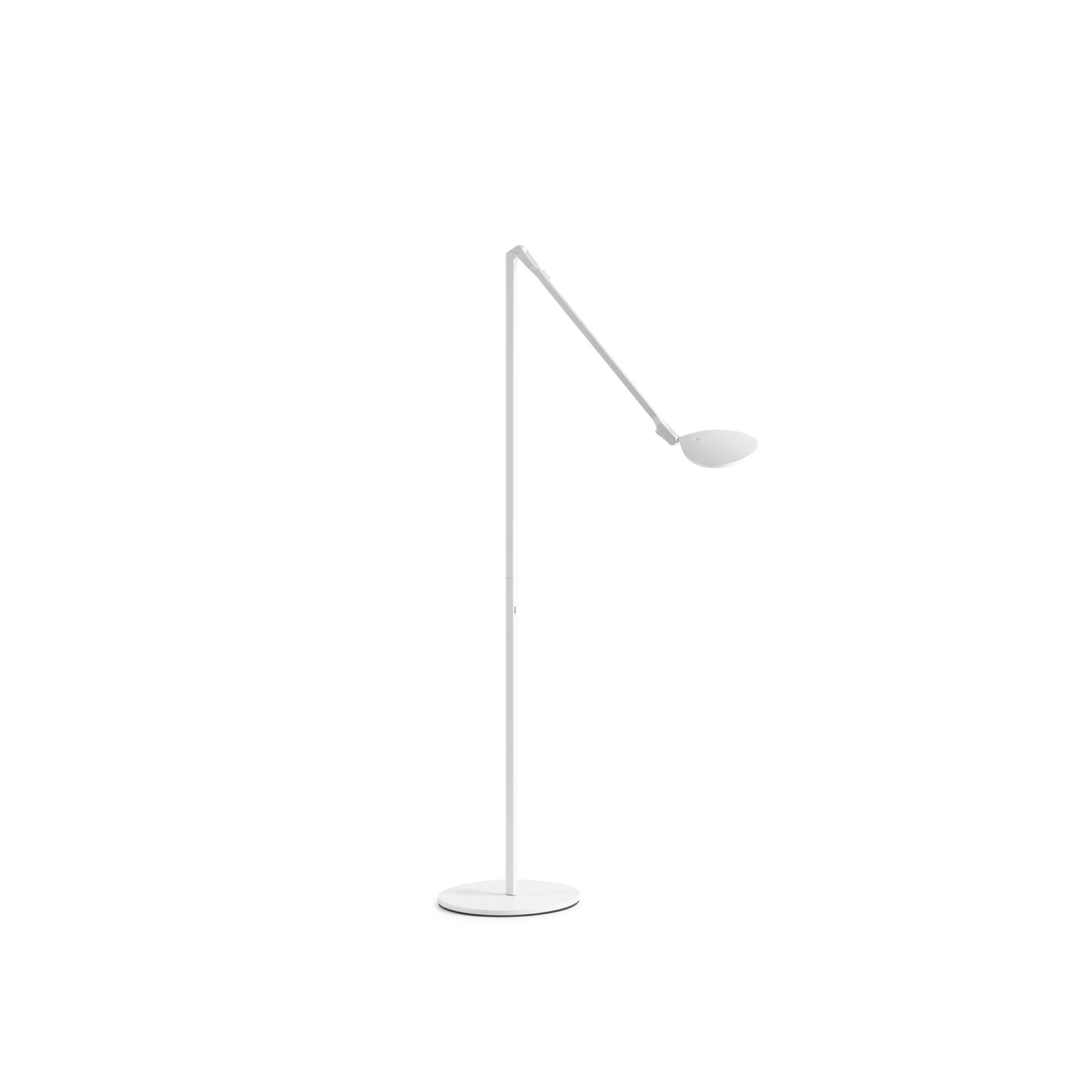 Splitty Matte White Contemporary LED Floor Lamp with USB Port - Bees Lighting
