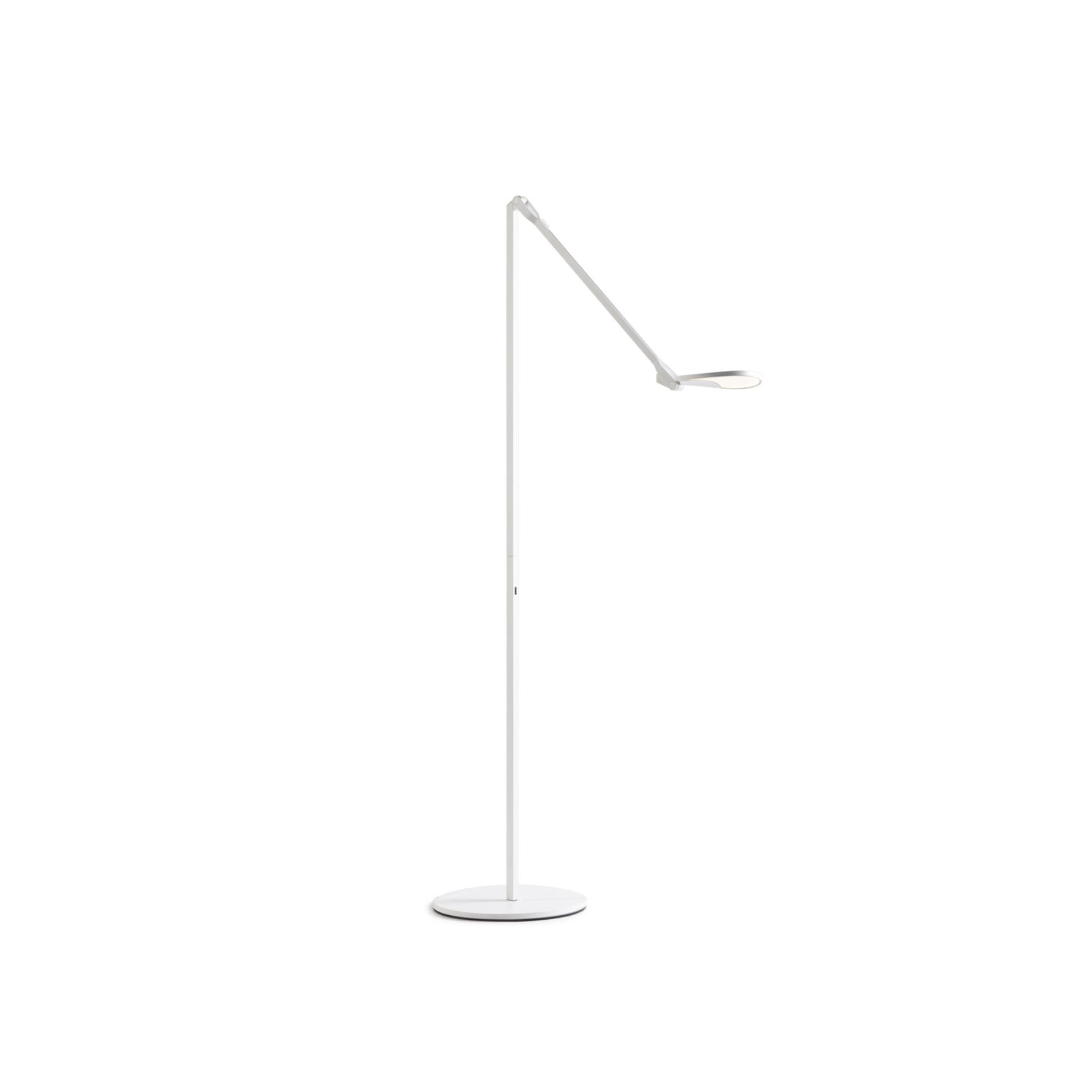 Splitty Matte White Contemporary LED Floor Lamp with USB Port - Bees Lighting