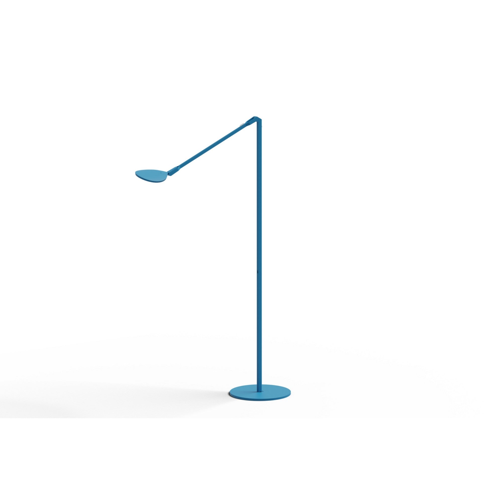 Splitty Matte Pacific Blue Contemporary LED Floor Lamp with USB Port - Bees Lighting