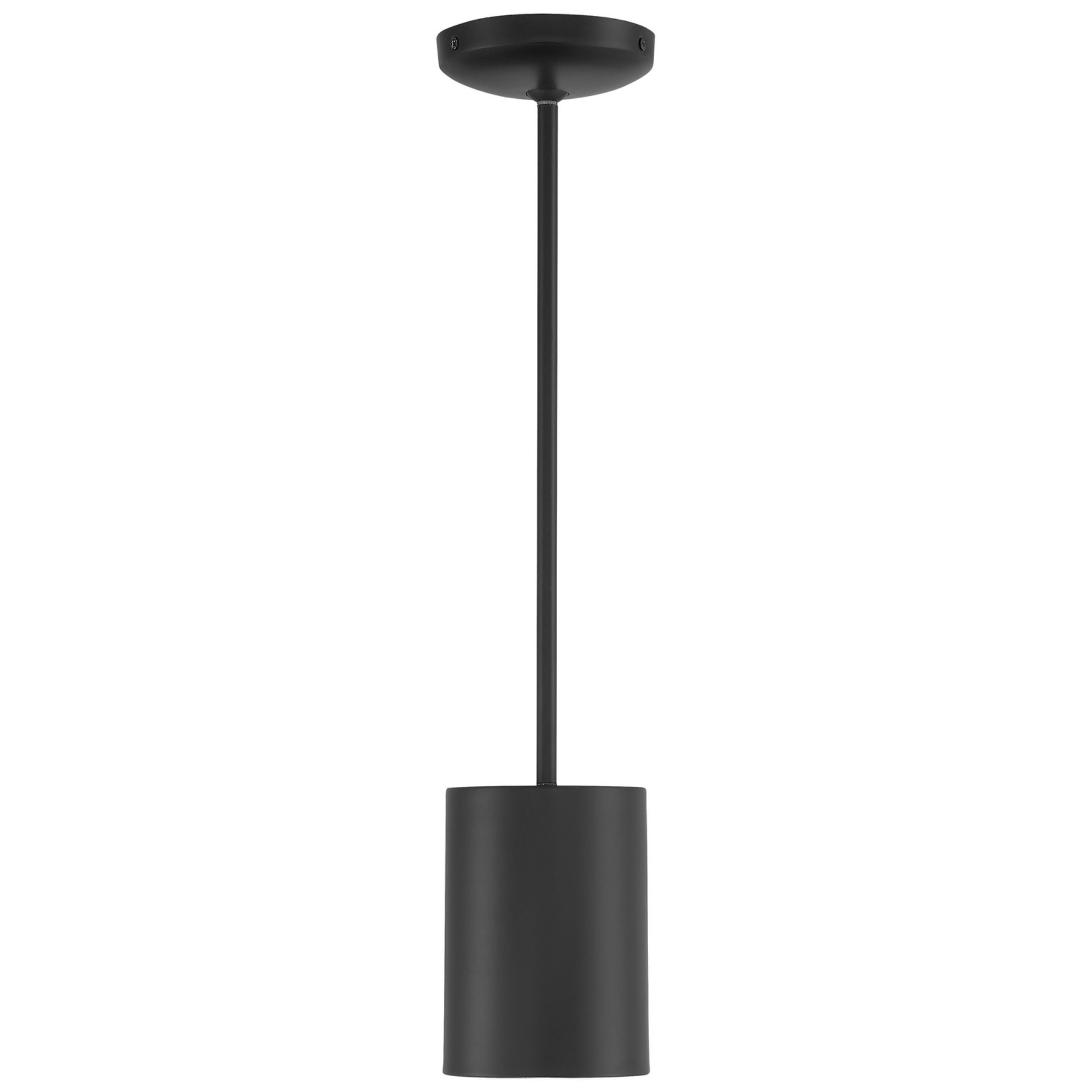 Pilson 7" LED Pendant, Matte Black Finish, Rod - Bees Lighting