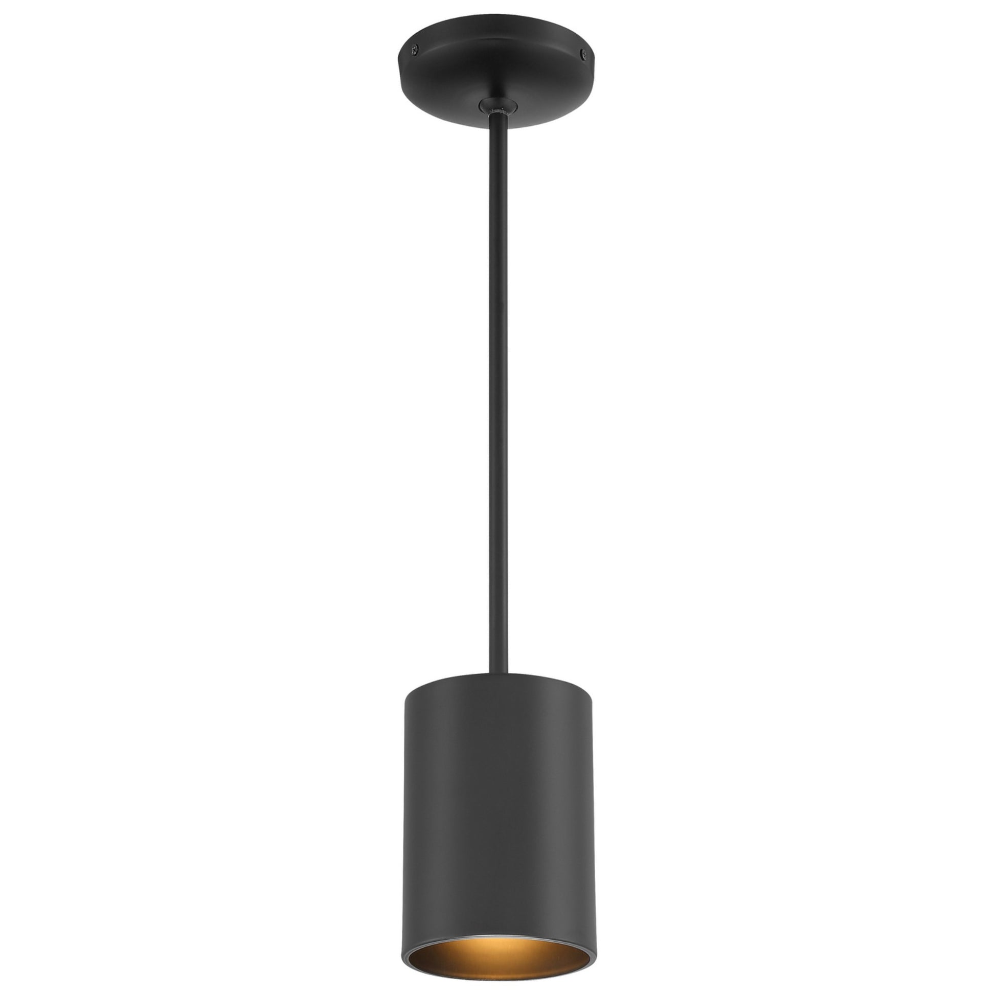 Pilson 7" LED Pendant, Matte Black Finish, Rod - Bees Lighting