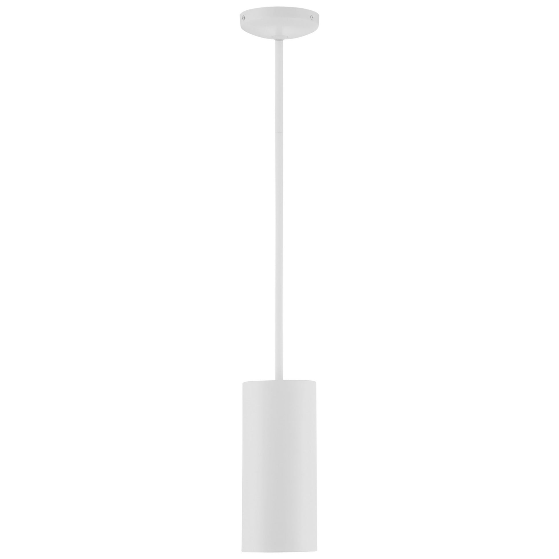 Pilson 11" LED Pendant, Matte White Finish, Rod - Bees Lighting