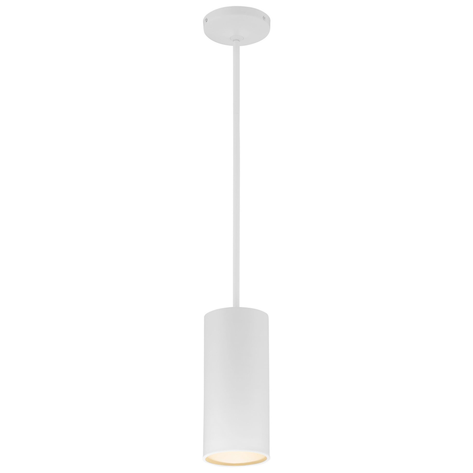Pilson 11" LED Pendant, Matte White Finish, Rod - Bees Lighting