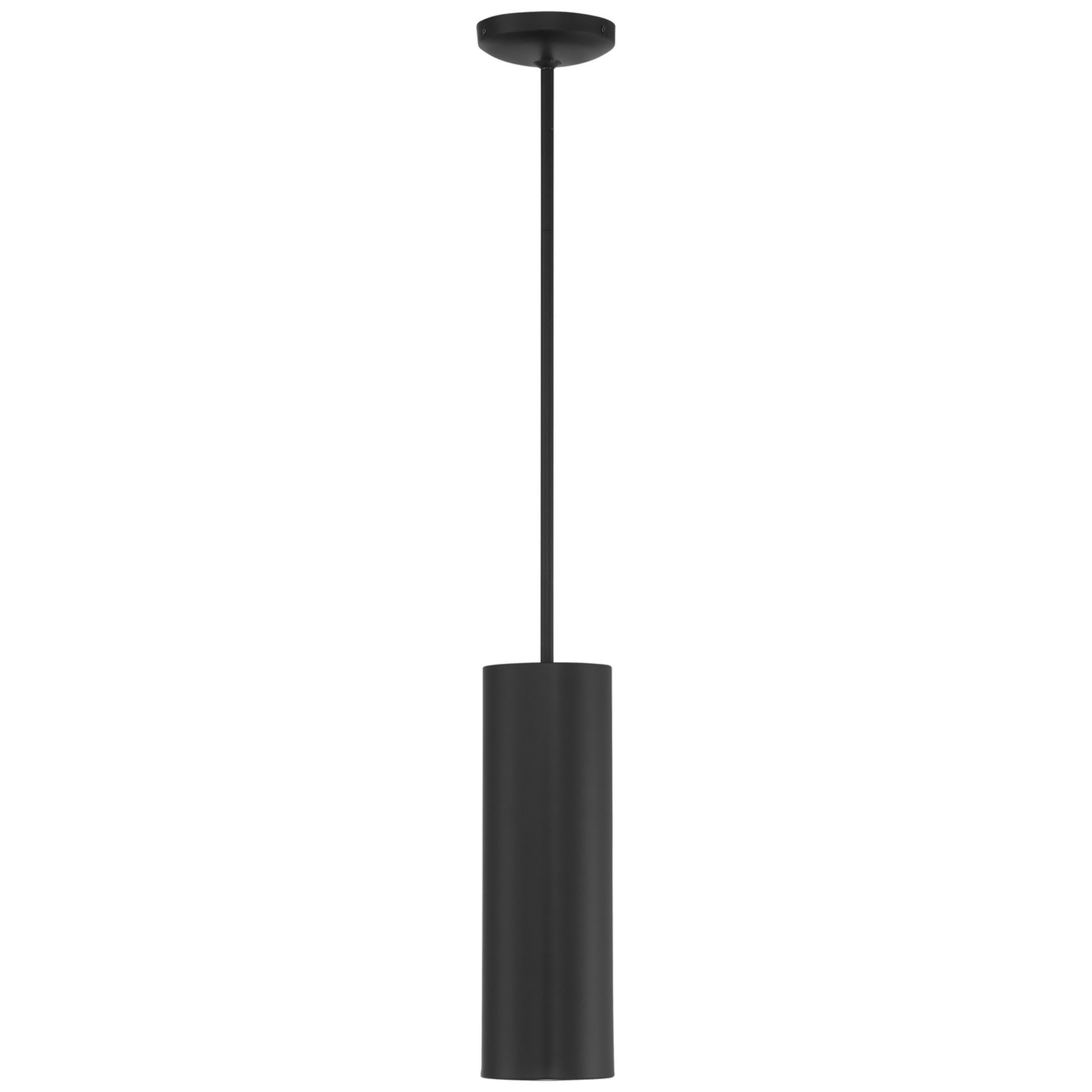 Pilson 15" LED Pendant, Matte Black Finish, Rod - Bees Lighting