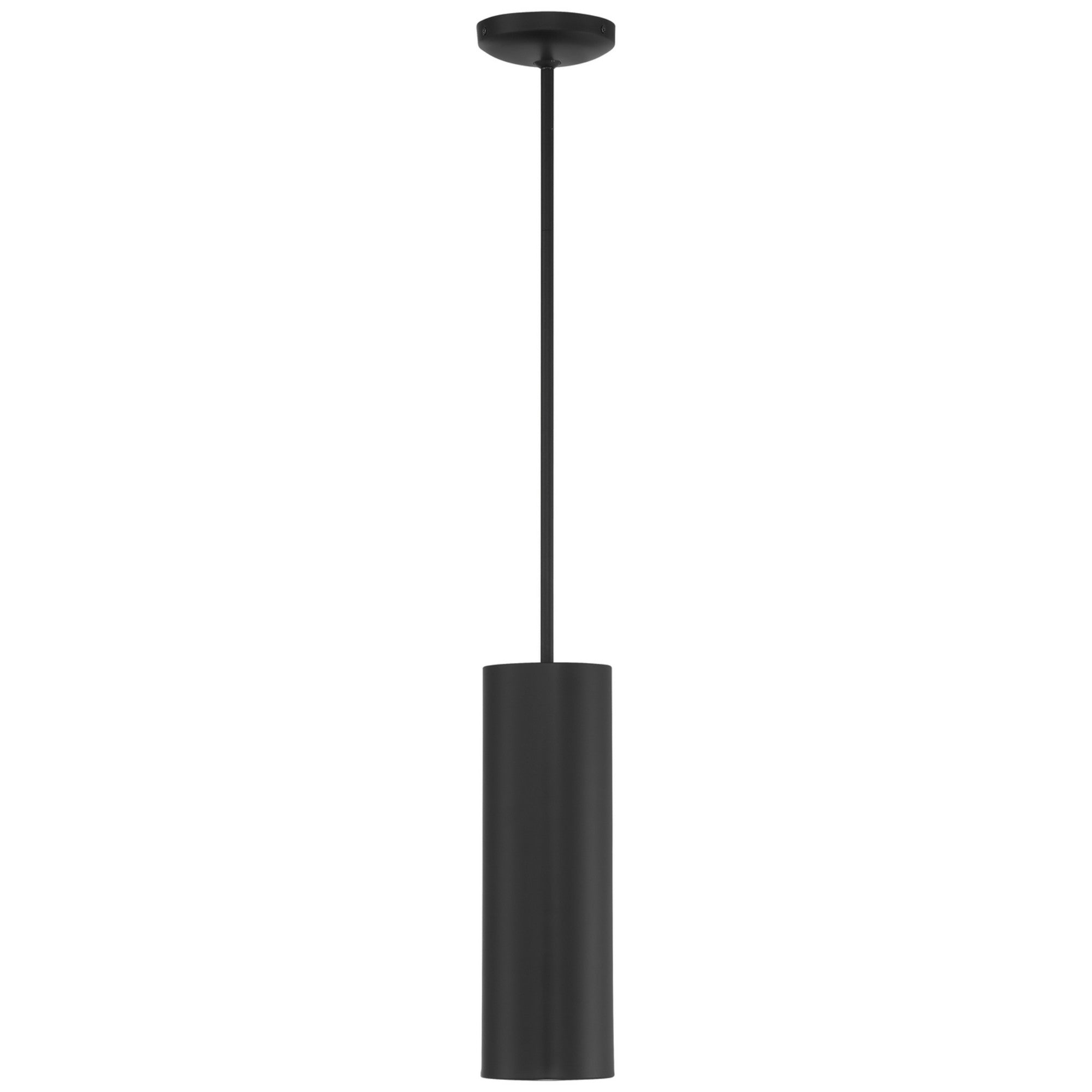 Pilson 15" LED Pendant, Matte Black Finish, Rod - Bees Lighting