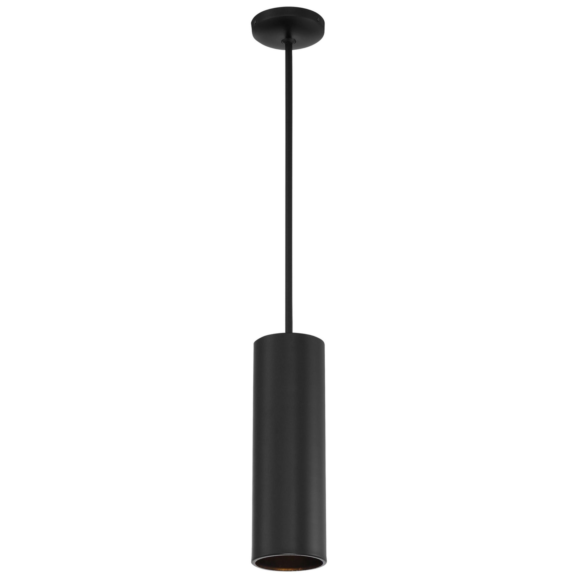 Pilson 15" LED Pendant, Matte Black Finish, Rod - Bees Lighting